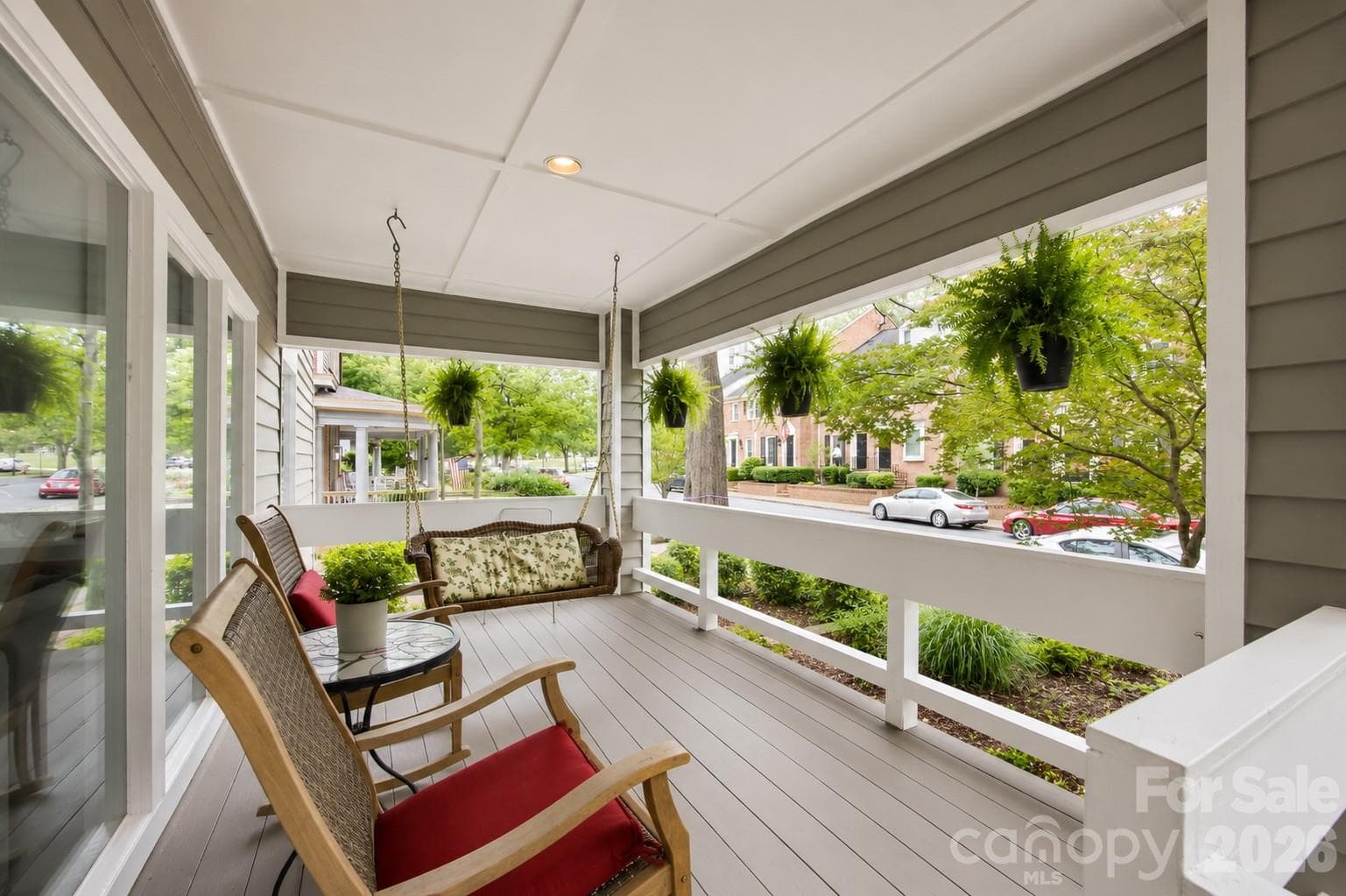 Beautifully curated entry offering warmth, privacy, and sophistication - Charlotte