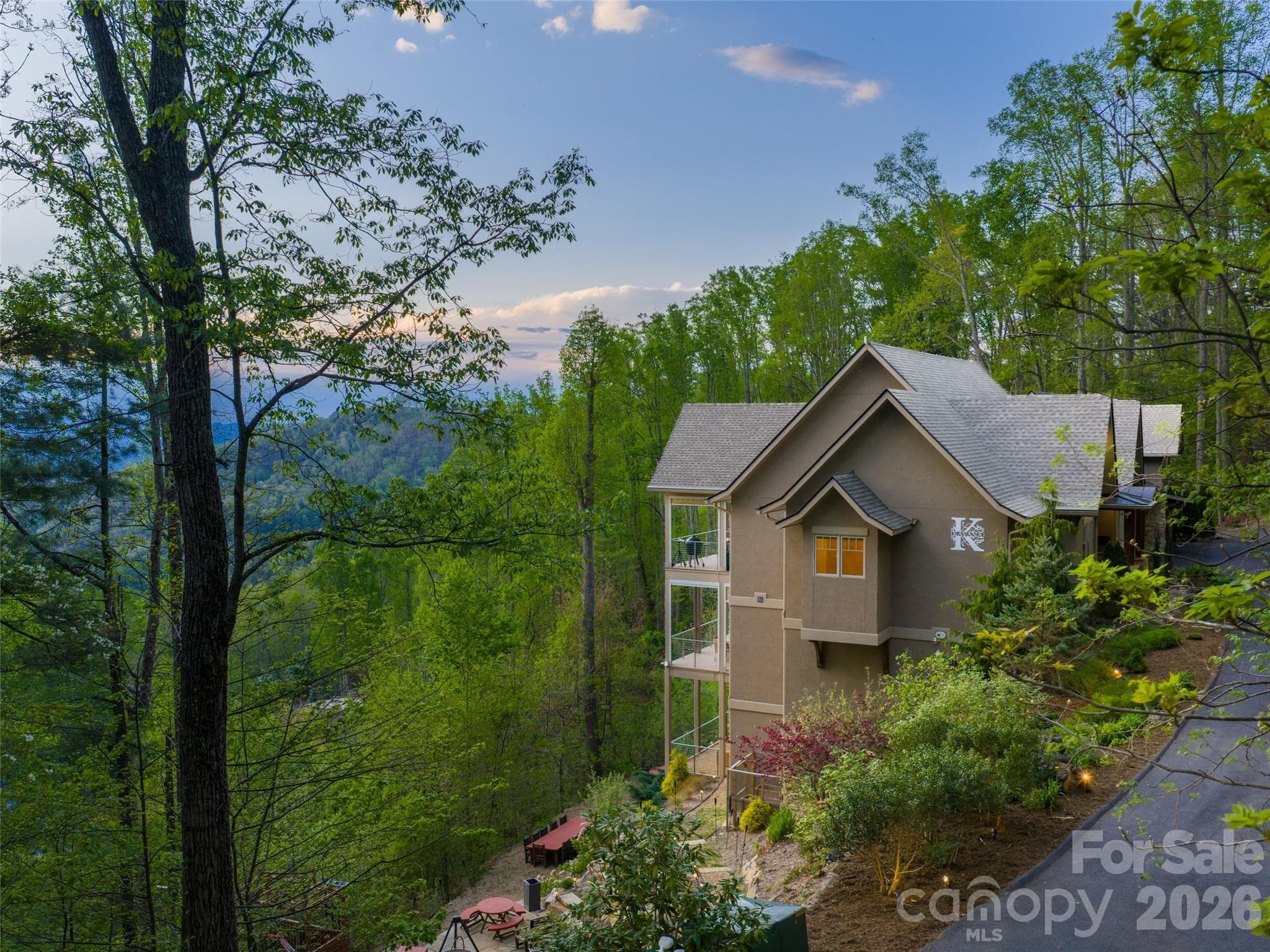 Western facing mountain view on Reynolds Mountain - Asheville