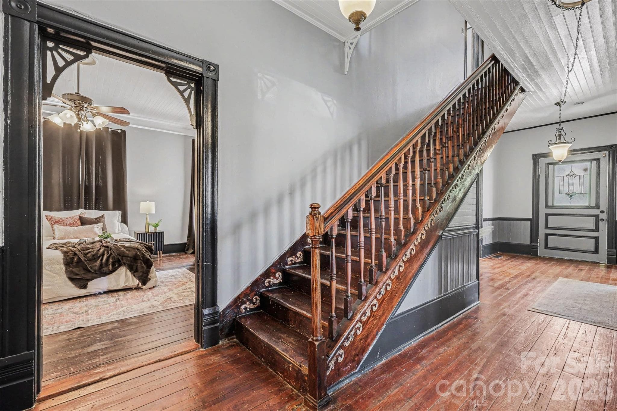 Entrance to Primary and grand staircase - 107 Hinton Street, Chester