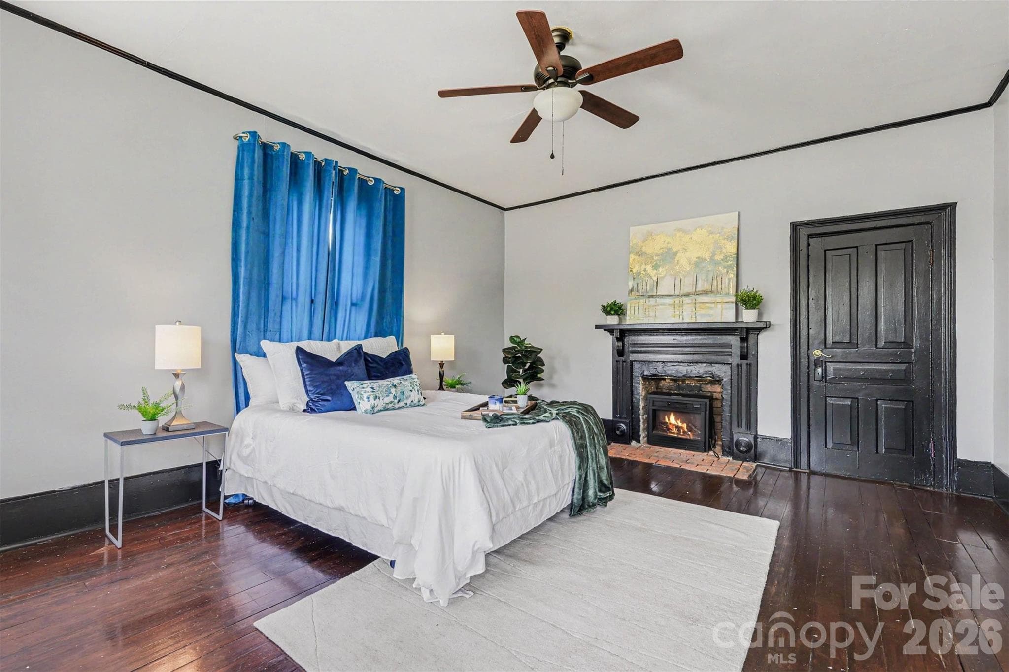 Bedroom #2. Fire is virtual - 107 Hinton Street, Chester