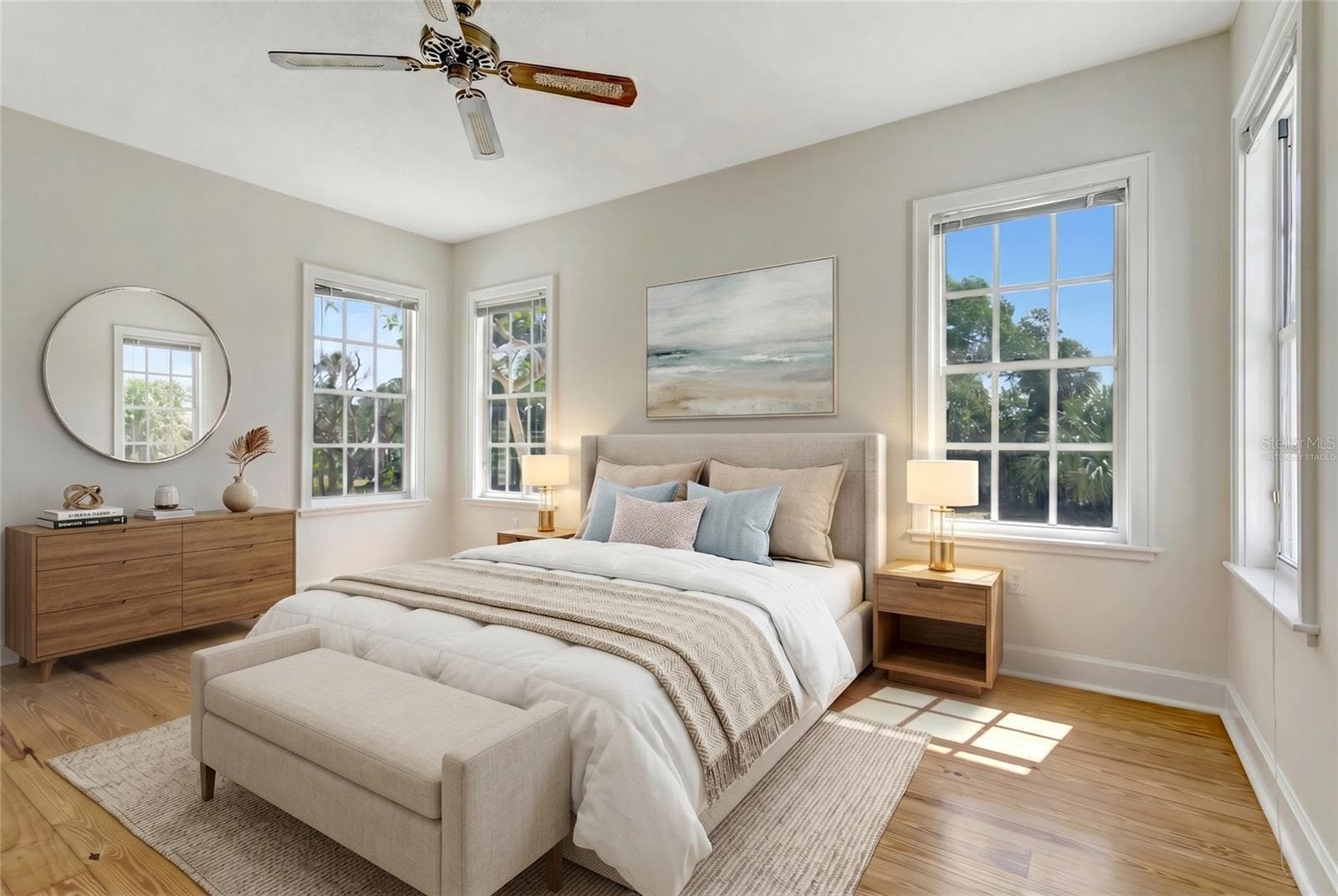 Virtually Staged Guest bedroom 1 - 5216 13TH ST, PALMETTO