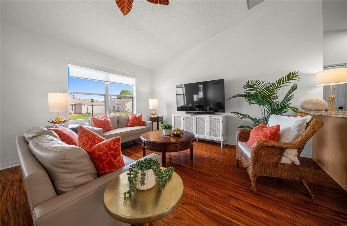Living Room Features Laminate Floors - VILLAGES OF SUMTER, THE VILLAGES