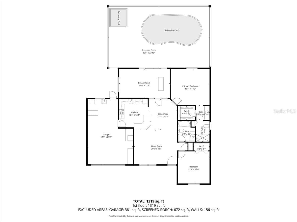 Floor Plan with Room Measurements - VILLAGES OF SUMTER, THE VILLAGES