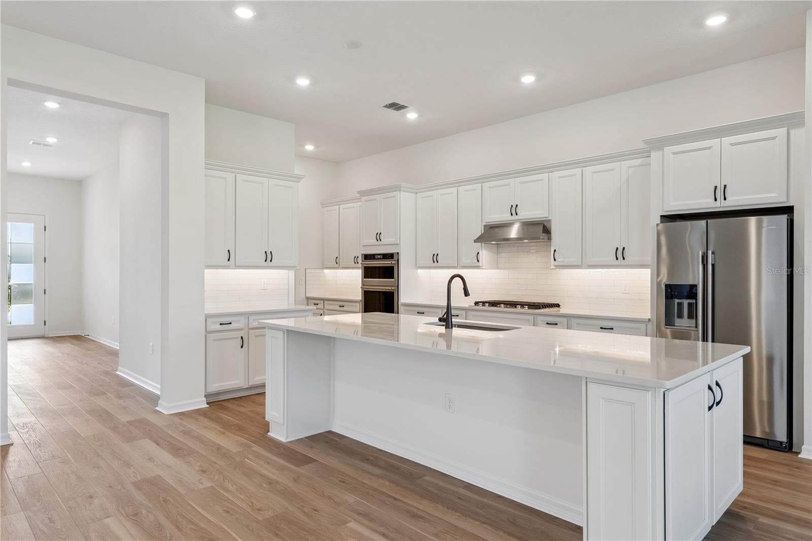 Under cabinet lighting & Siberian Frost Quartz - 1552 SKYLINE HEIGHTS CIR, MINNEOLA