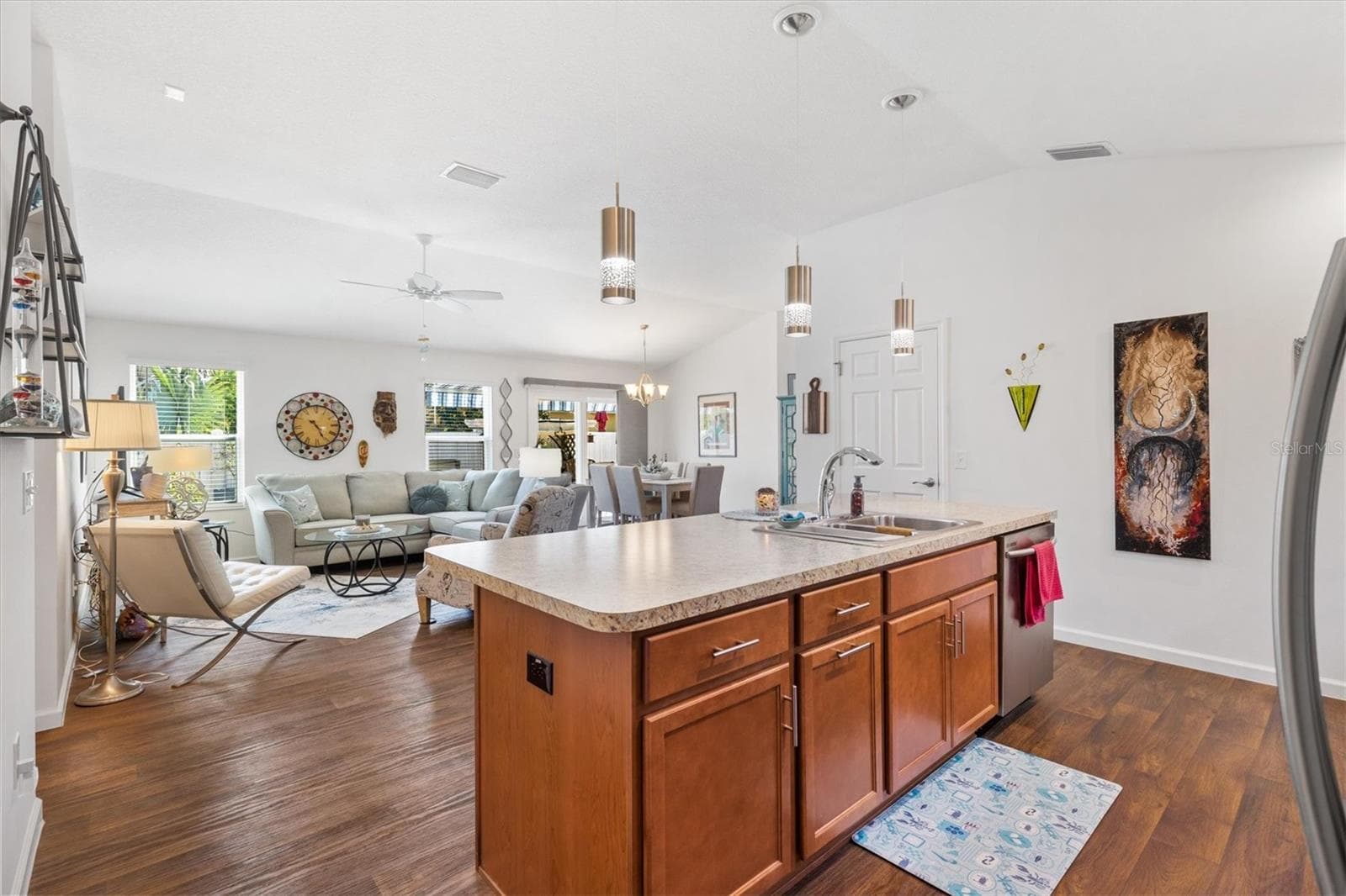 Kitchen with view into Dining and Living Room - 1773 BLACKWELL LN, THE VILLAGES