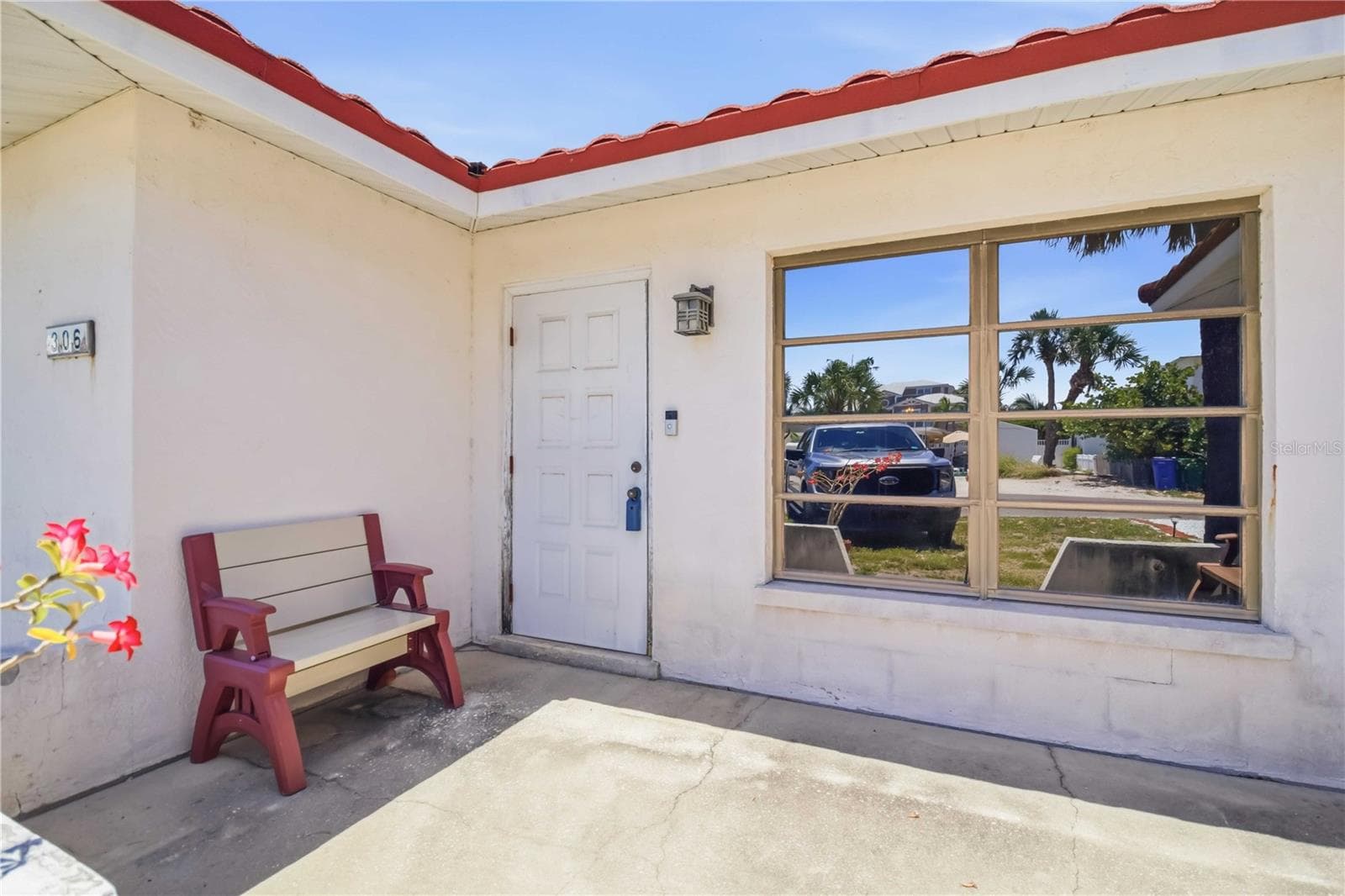 Front Door and patio - 306 PALM AVE, ANNA MARIA