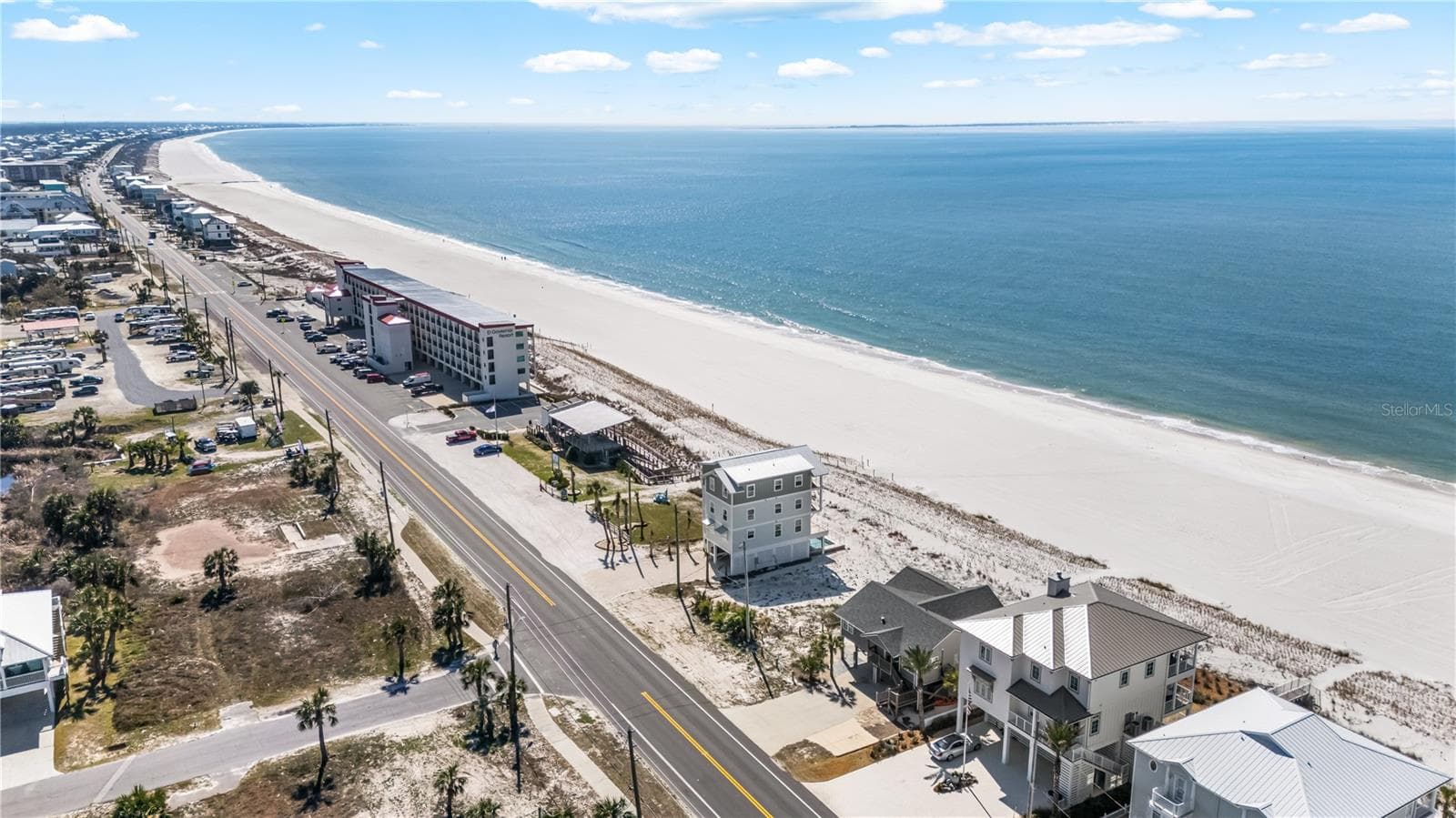 View of property looking South towards Port St Joe - 1817 HIGHWAY 98, MEXICO BEACH
