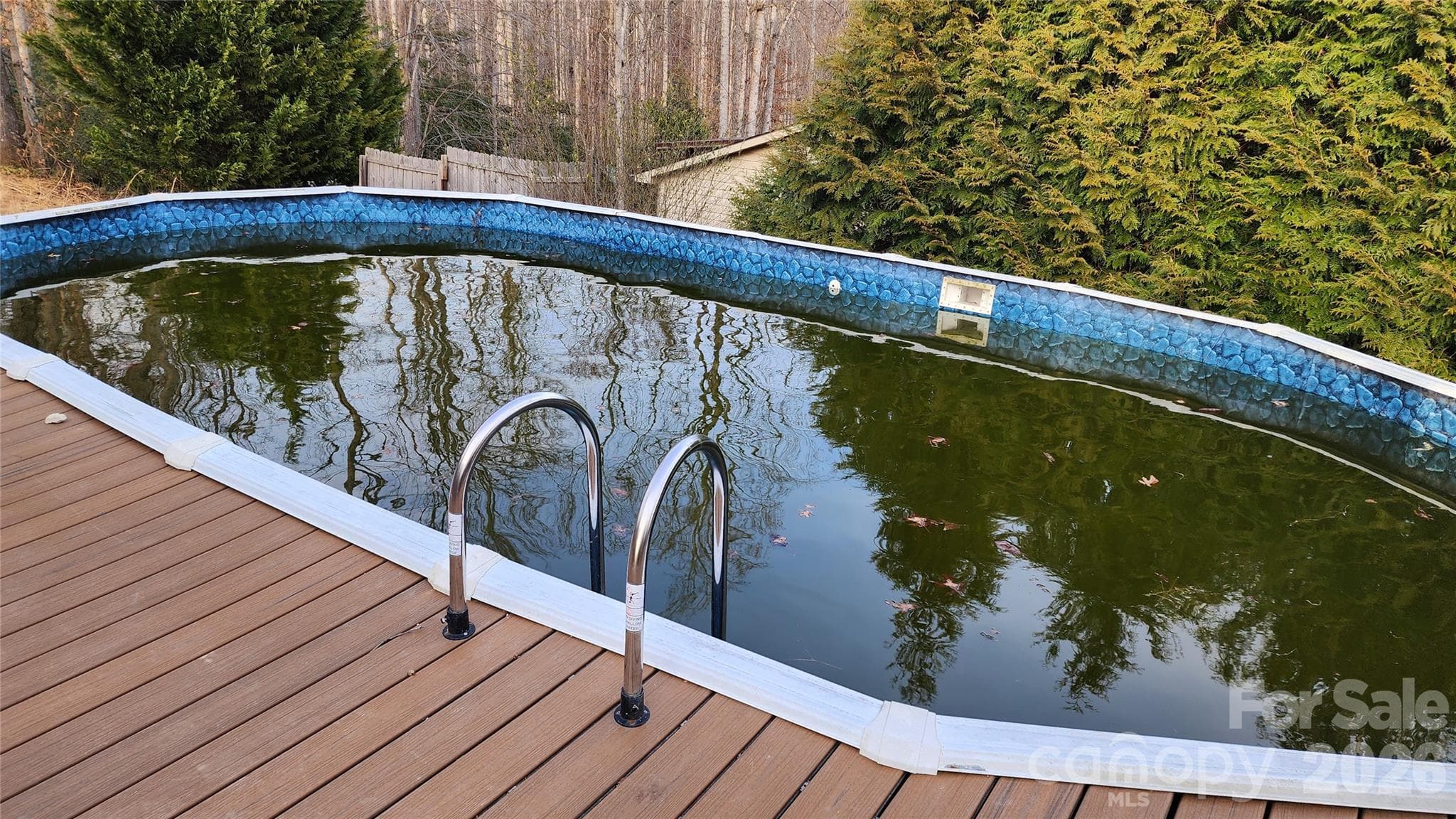 Pool before it was covered - 200 Park Place, Morganton