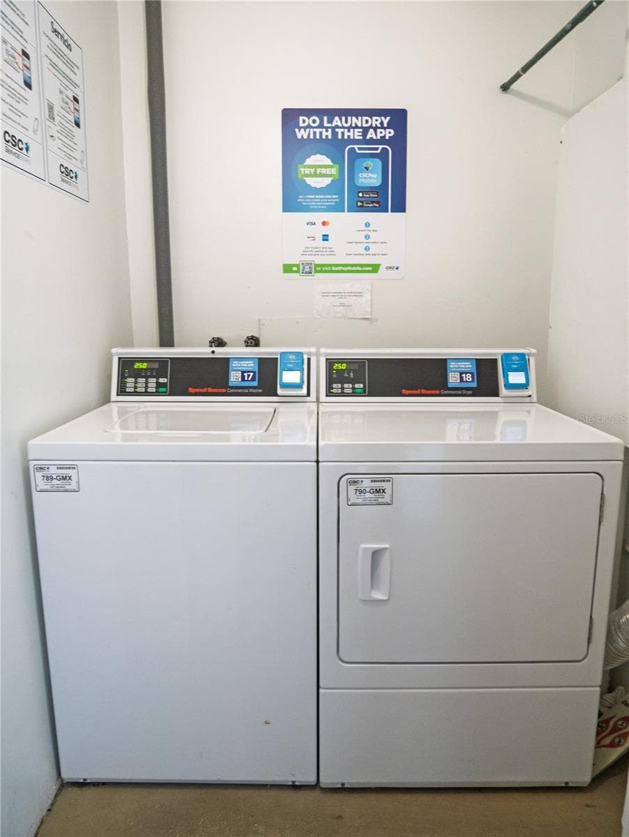 Laundry Room Same Floor as Unit - 7000 BEACH PLZ #202, ST PETE BEACH