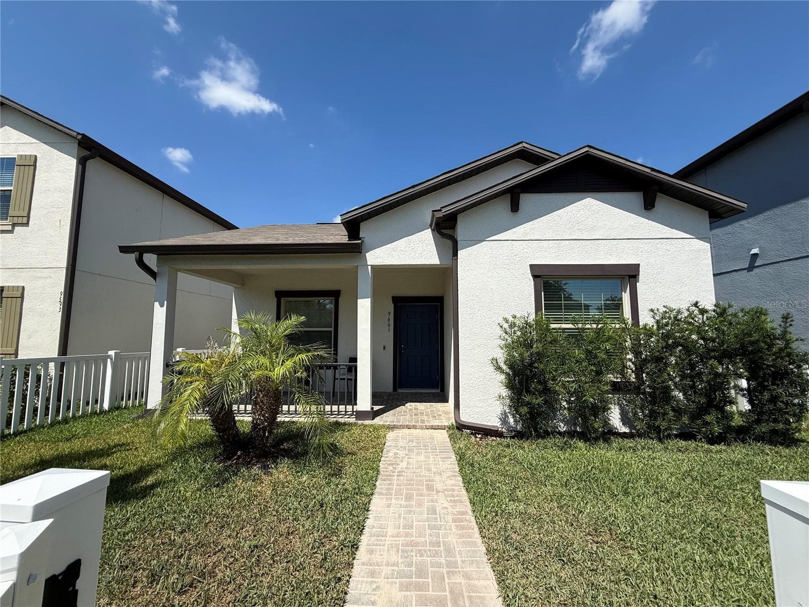 Upgraded brick porch and walkway - 9601 FLOURISH DR, LAND O LAKES