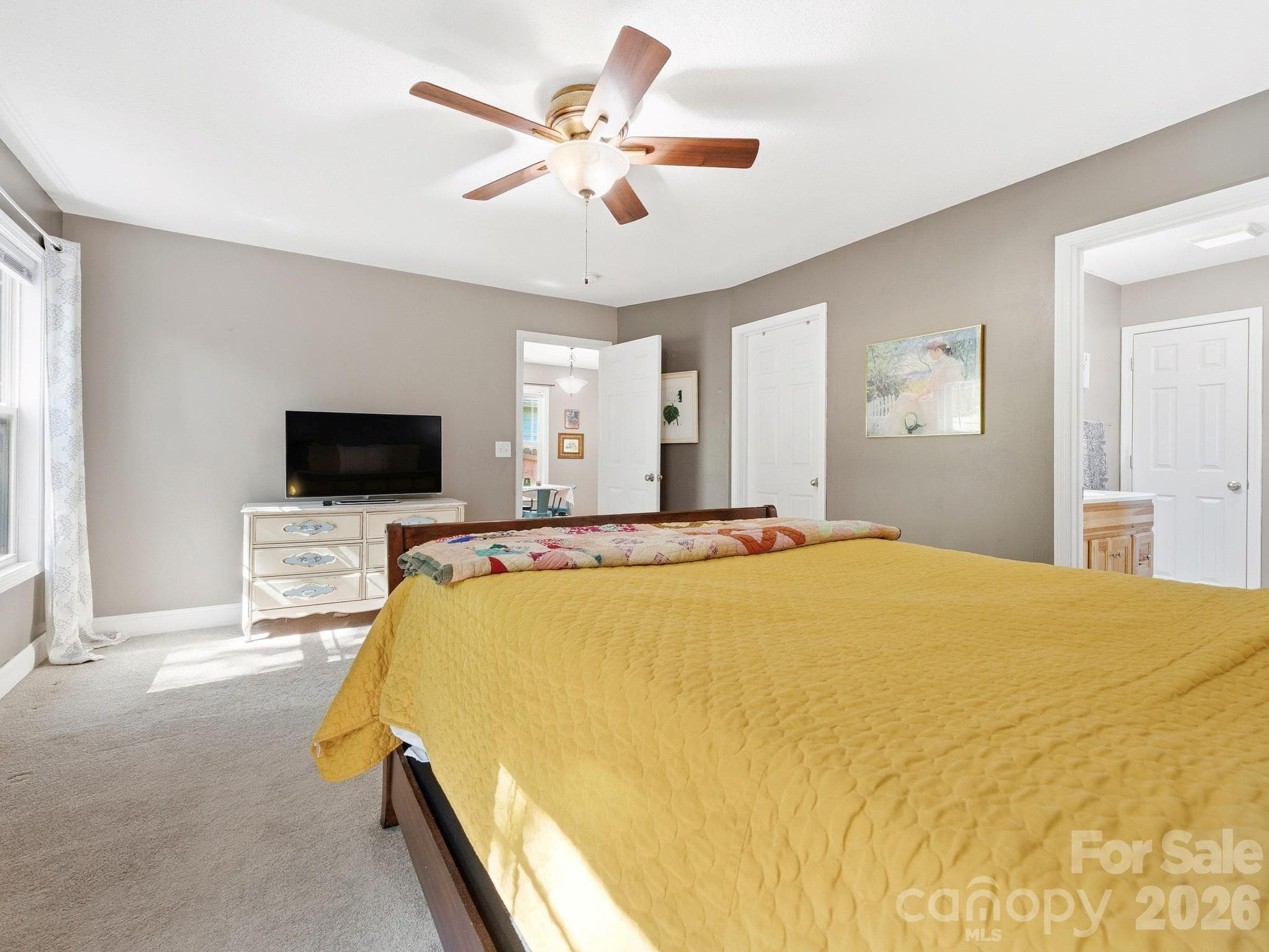 Large walk-in closet in the primary bedroom - Asheville