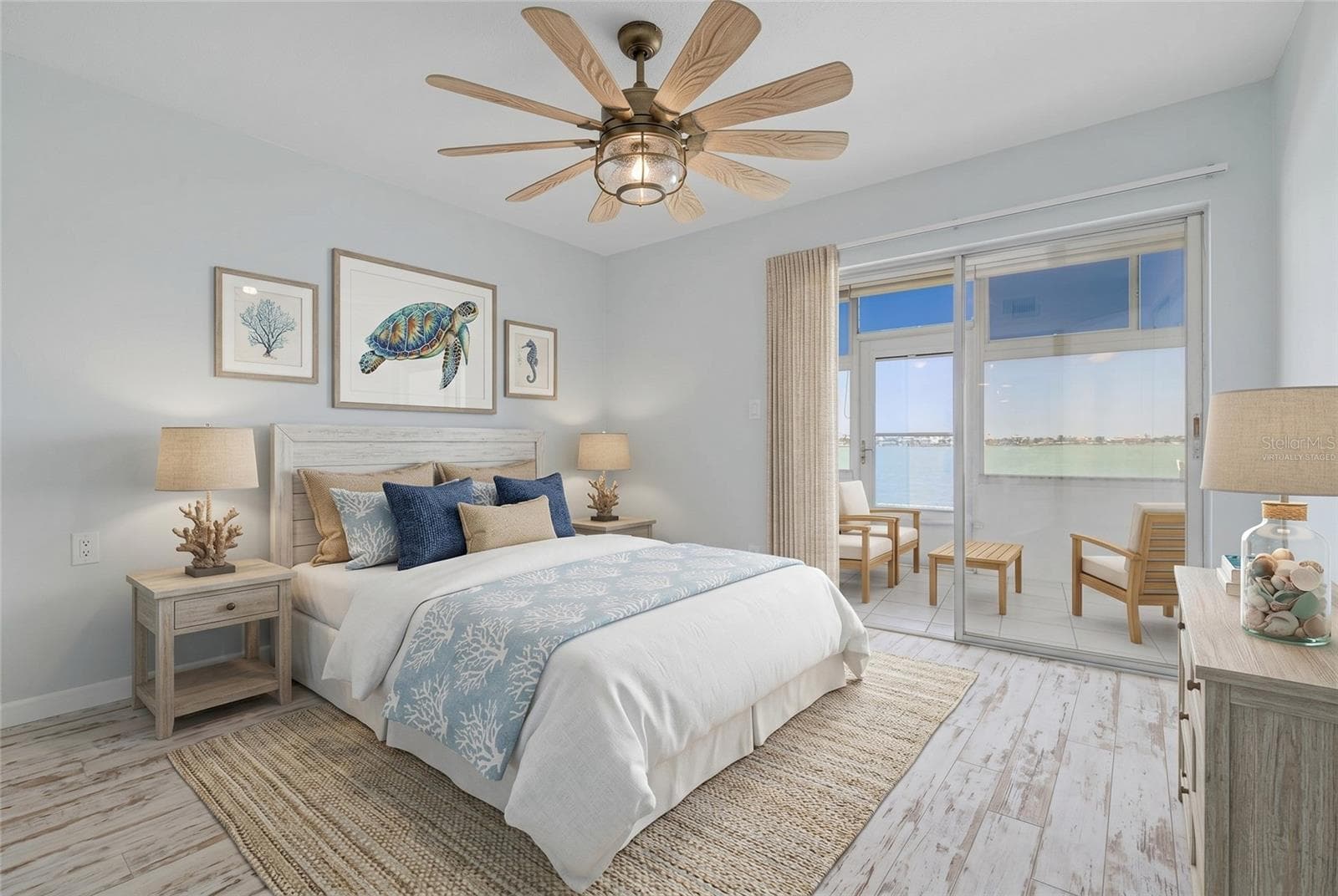Bedroom Virtually Staged - 250 126TH AVE #104, TREASURE ISLAND