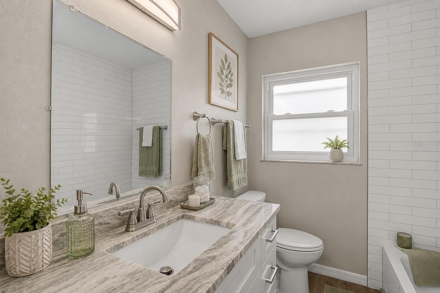 2nd Bathroom Virtually Staged - 102 20TH ST NE, BRADENTON