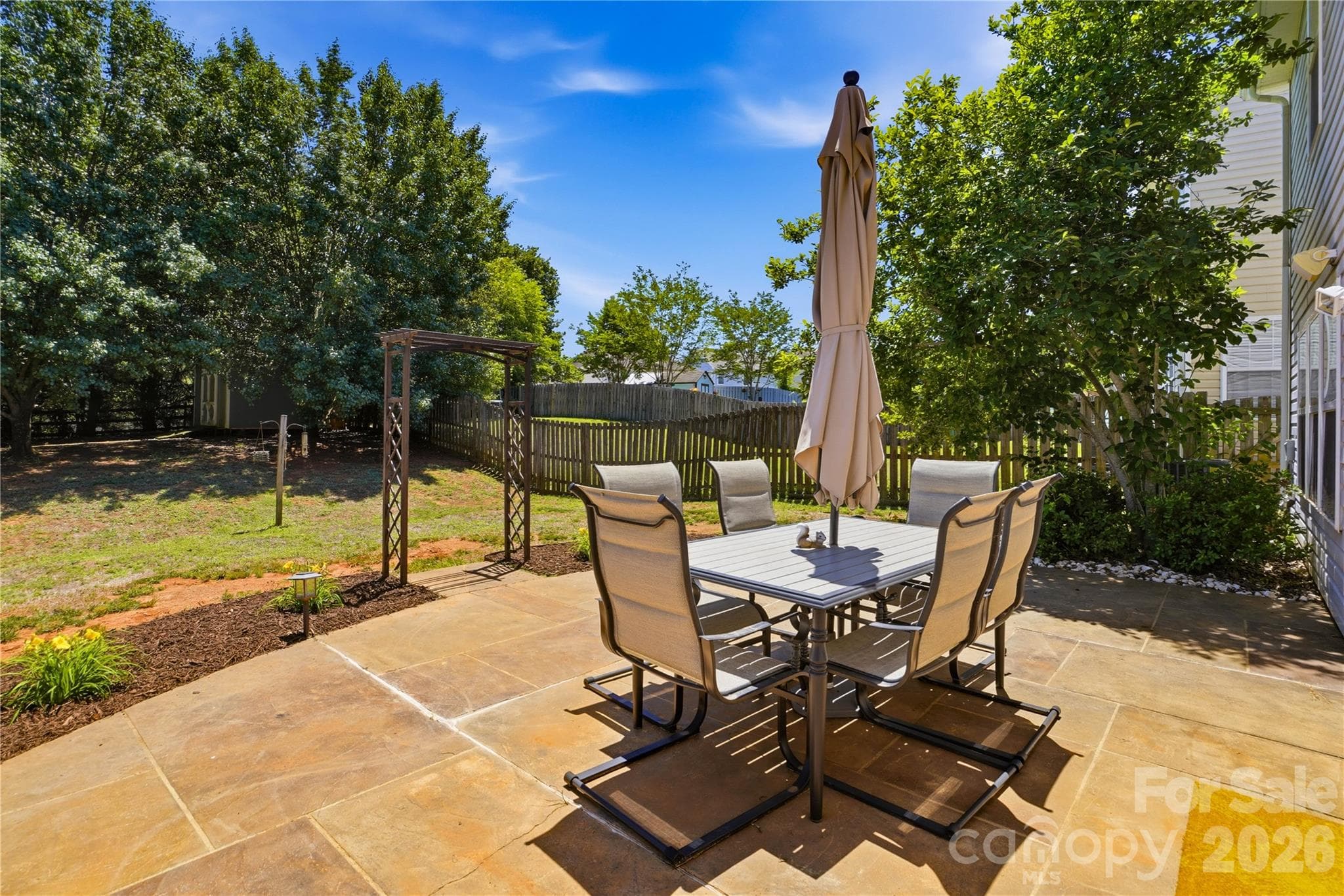 Oversized patio - perfect for entertaining - 13310 Pontchatrain Avenue, Charlotte