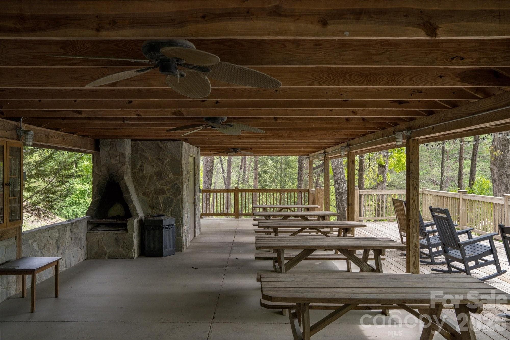 Pavilion with Views, Picnic area, grilling area, reading area, bathroom break - Lake Lure