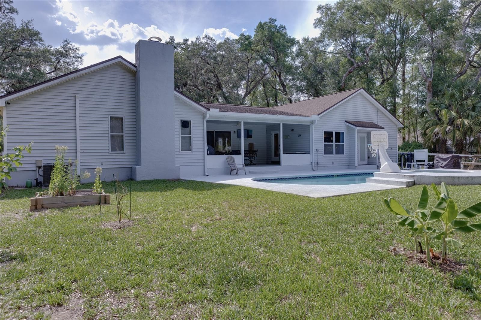 Rear Elevation - 39 WOOD RIDGE DR, OCALA