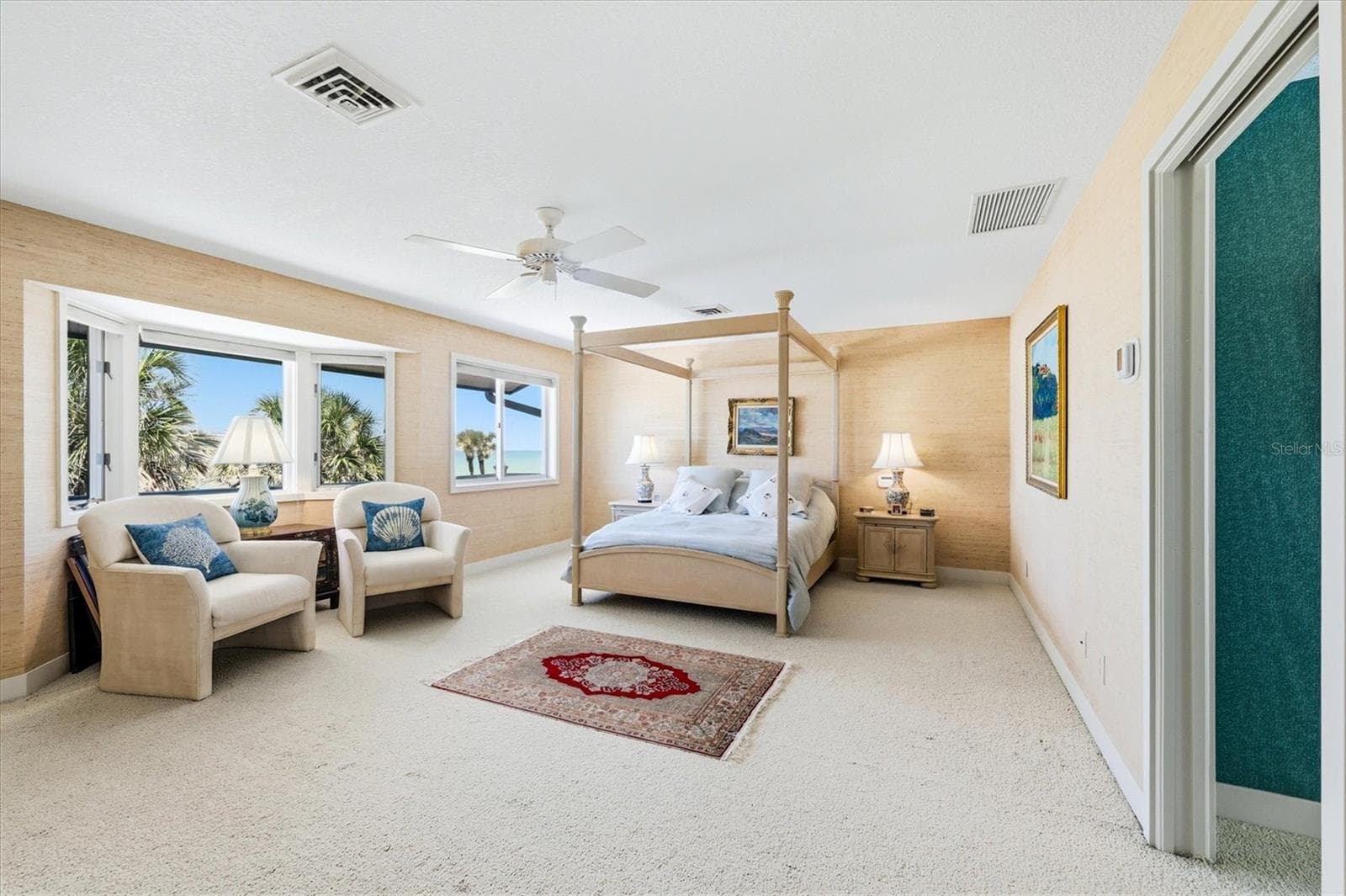 Primary Master Suite on upper level has spectacular Gulf views - 750 N MANASOTA KEY RD, ENGLEWOOD
