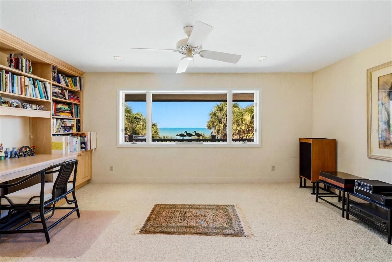 Study/Office on upper level with built in desk - 750 N MANASOTA KEY RD, ENGLEWOOD