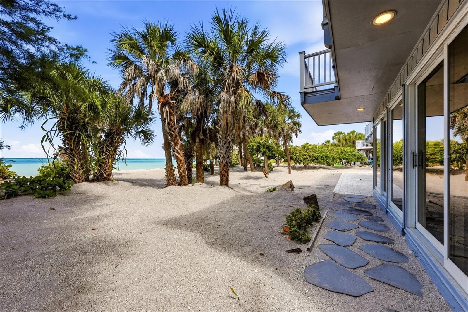 Views overlooking Gulf from backyard - 750 N MANASOTA KEY RD, ENGLEWOOD