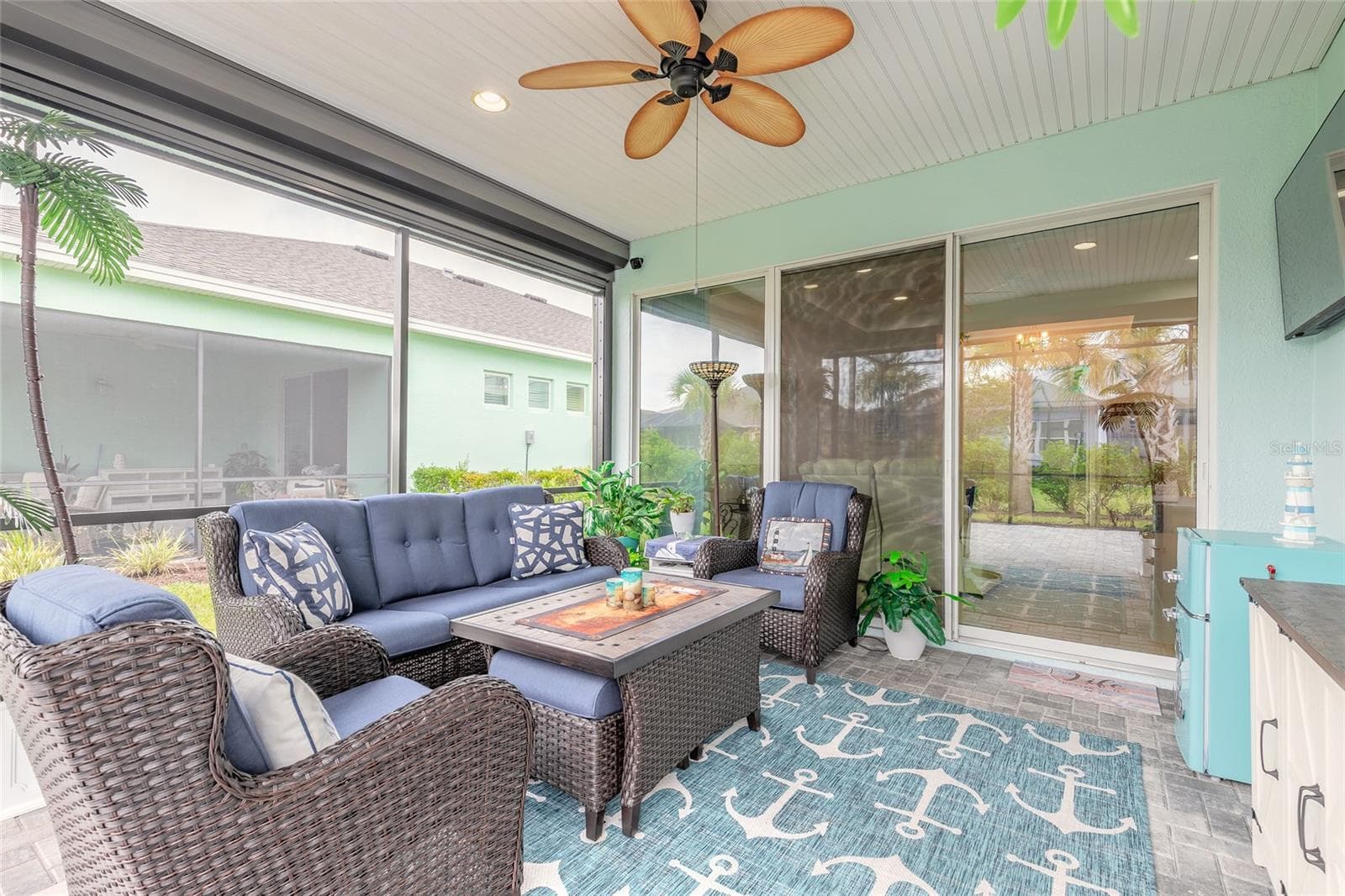 Has hurricane proof shades - 230 SAND BAR LN, DAYTONA BEACH