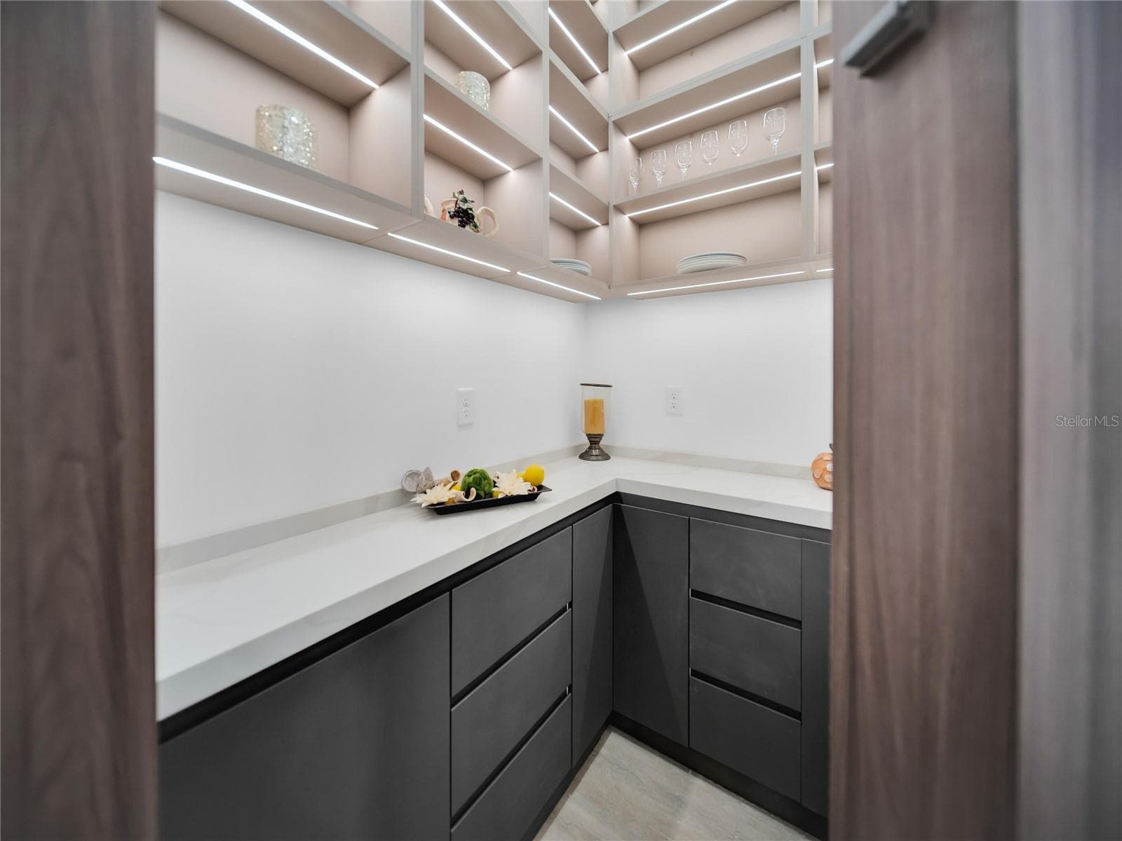 Walk-in pantry with built-in storage - 11241 OSWALT RD, CLERMONT