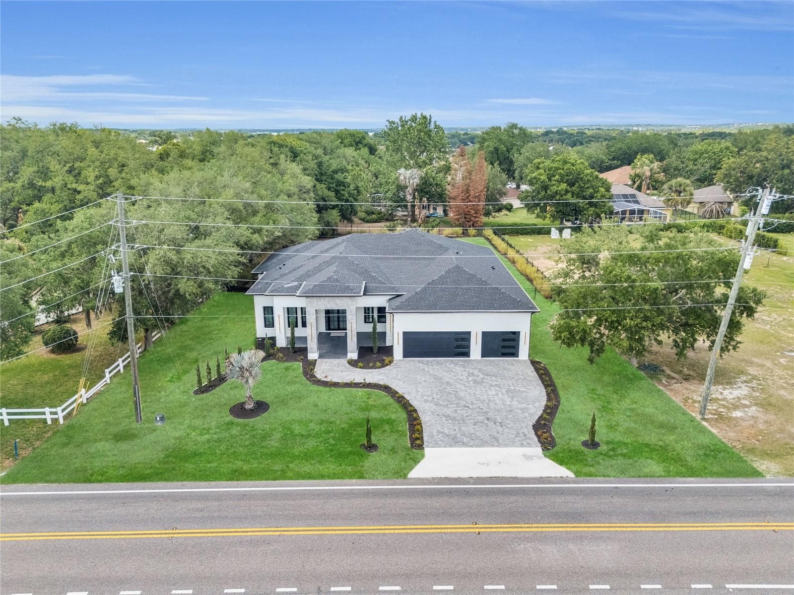 Aerial view of property - 11241 OSWALT RD, CLERMONT