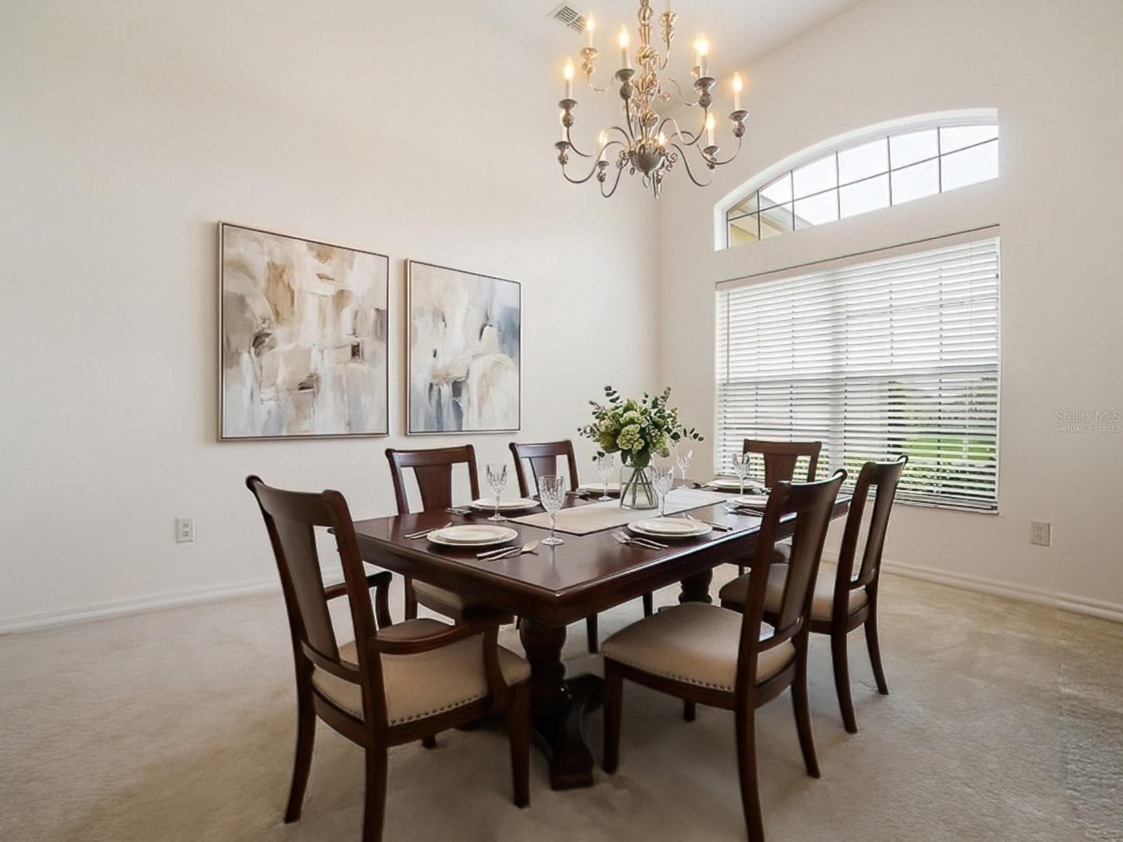 virtually Staged...Dining Room - 5106 CHANTICLEER DR, LEESBURG