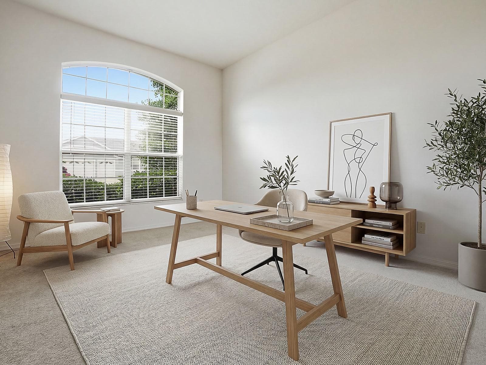 Virtually Stage...Staged as an Office. 2nd Bedroom. - 5106 CHANTICLEER DR, LEESBURG