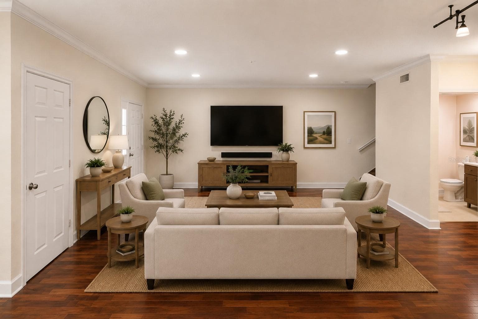 Living Room - 202 E SOUTH ST #1044, ORLANDO