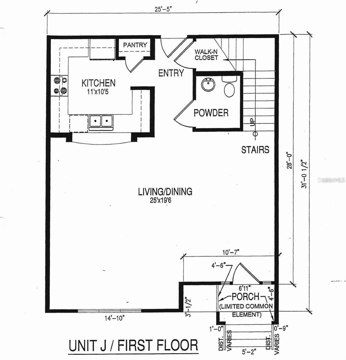 First Floor Floorplan - 202 E SOUTH ST #1044, ORLANDO