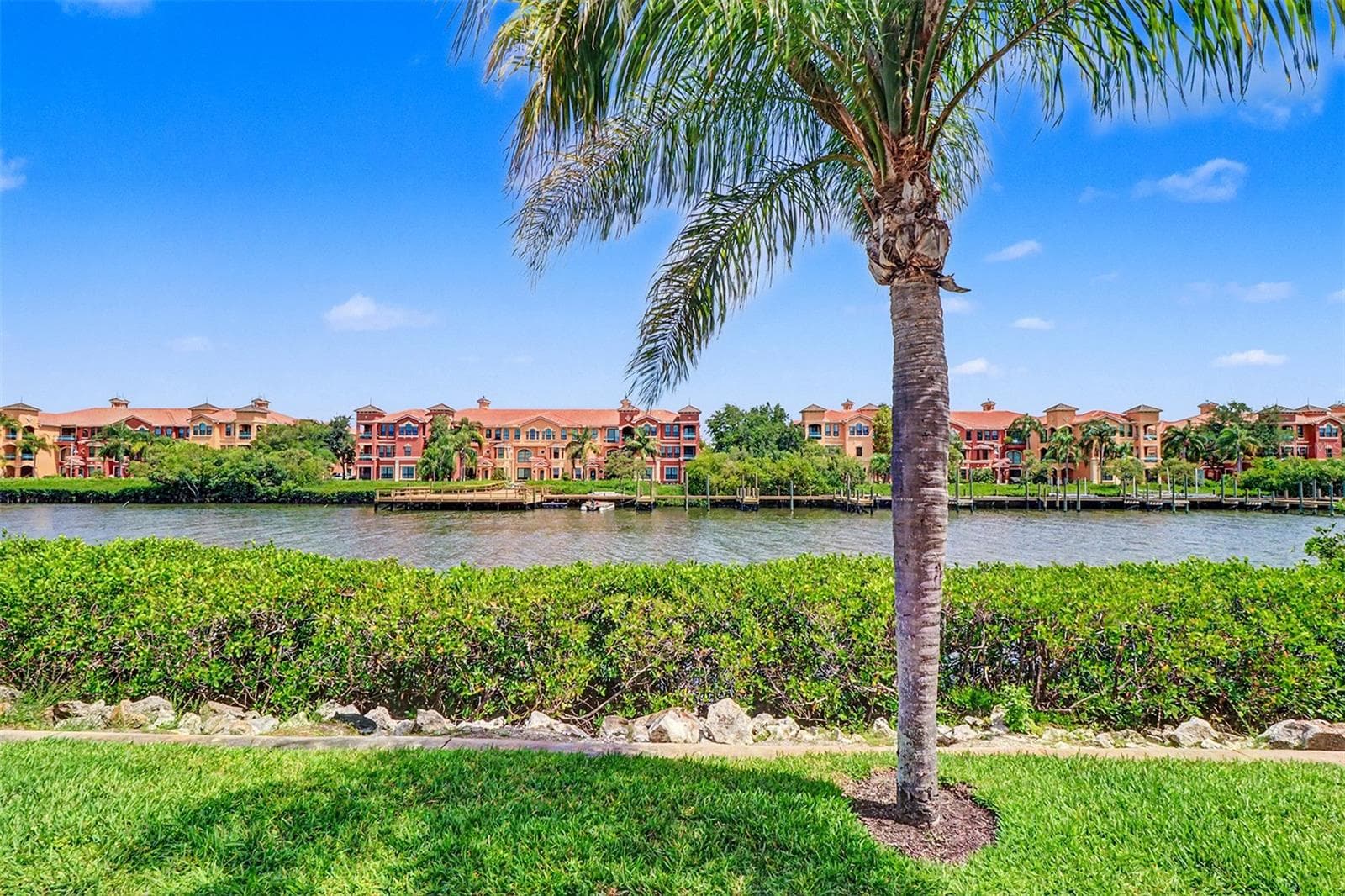 View of the inlet and Via Cipriani across the waterway - 2746 VIA TIVOLI #110B, CLEARWATER