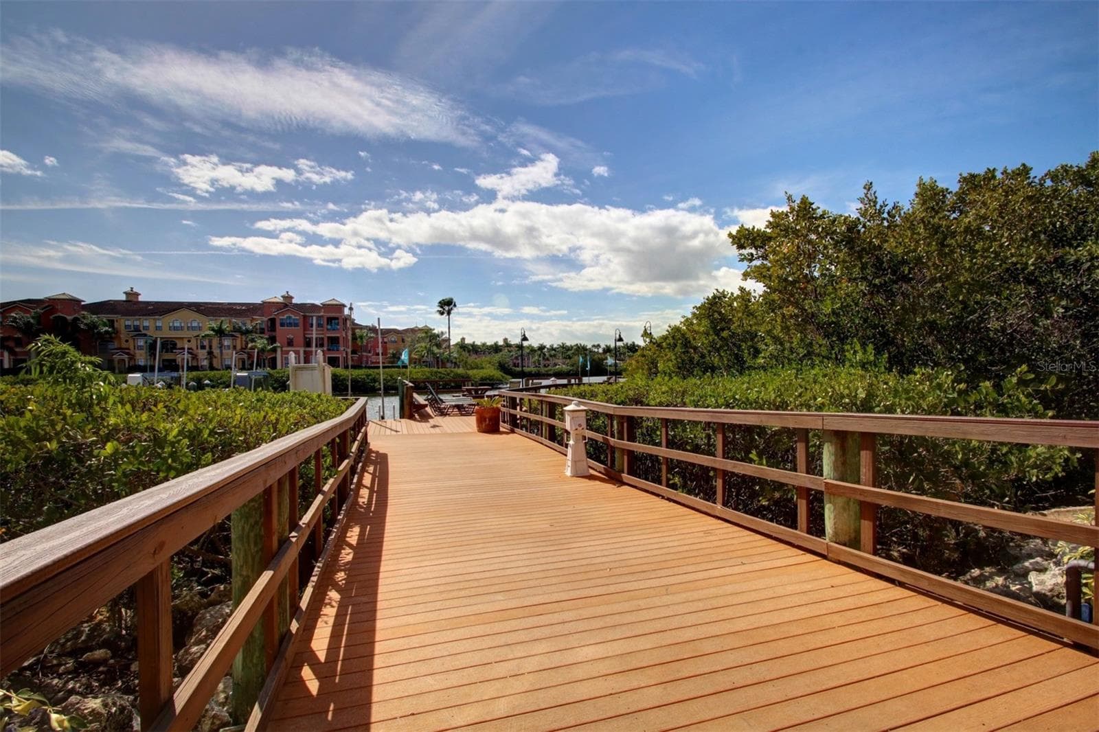 Walkway to one of the pavilions - CLOSED DURING CONSTRUCTION - 2746 VIA TIVOLI #110B, CLEARWATER