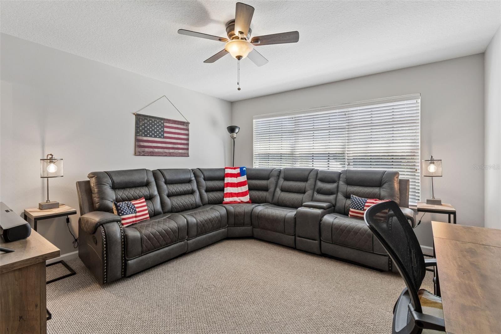 3rd bedroom being used as a bonus/tv room - 5401 LOOKOUT PASS, WESLEY CHAPEL