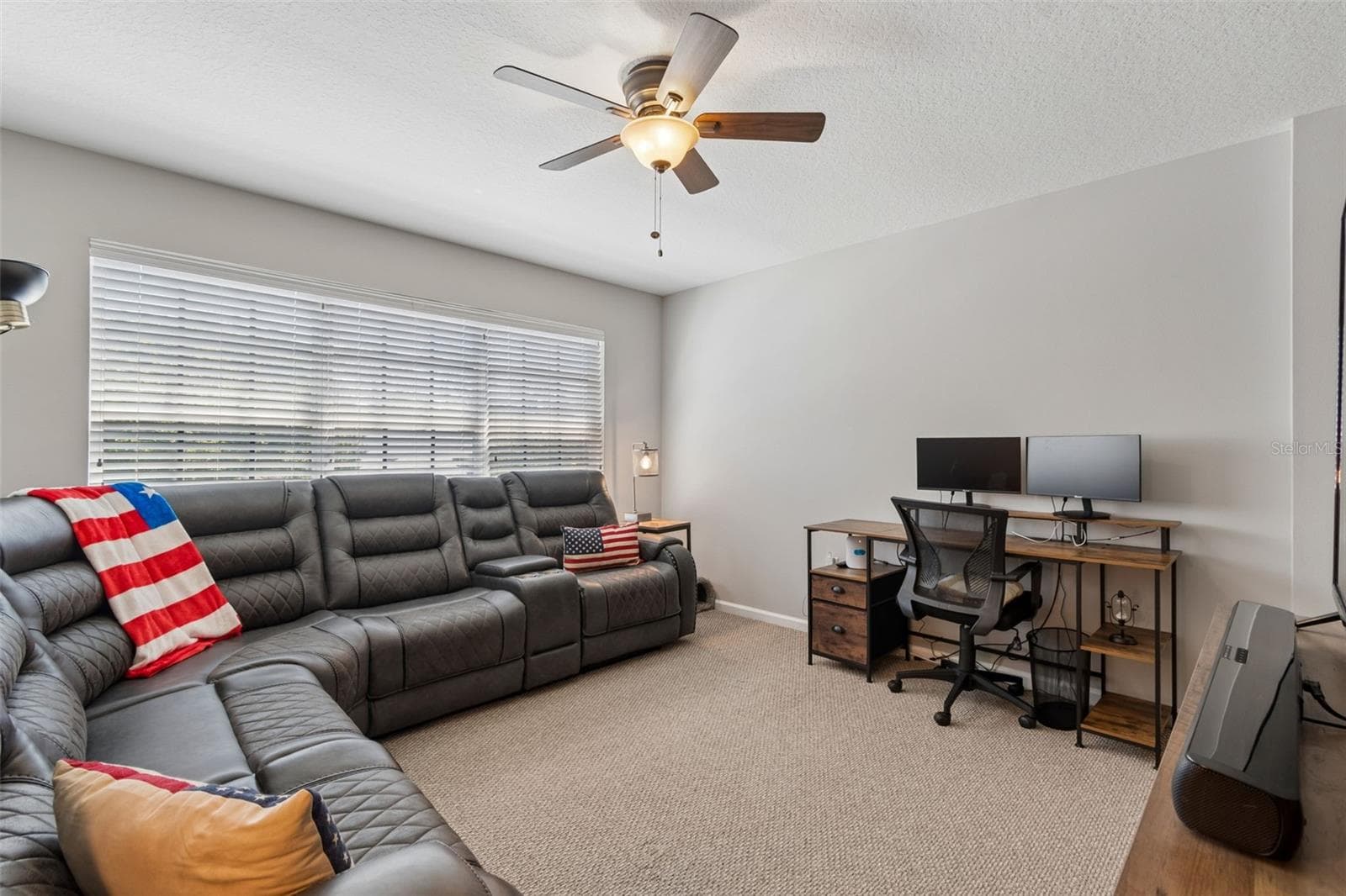 3rd bedroom being used as a bonus/tv room - 5401 LOOKOUT PASS, WESLEY CHAPEL