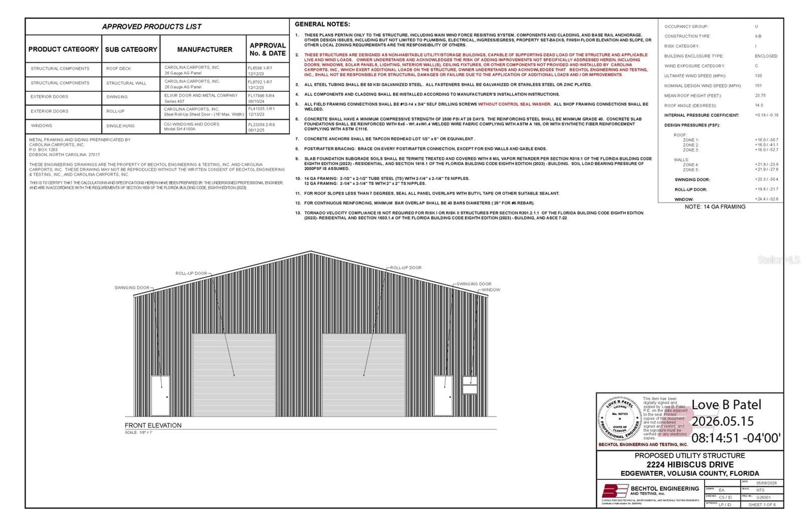 Warehouse at 2224 HIBISCUS DR, EDGEWATER, photo 2 of 15