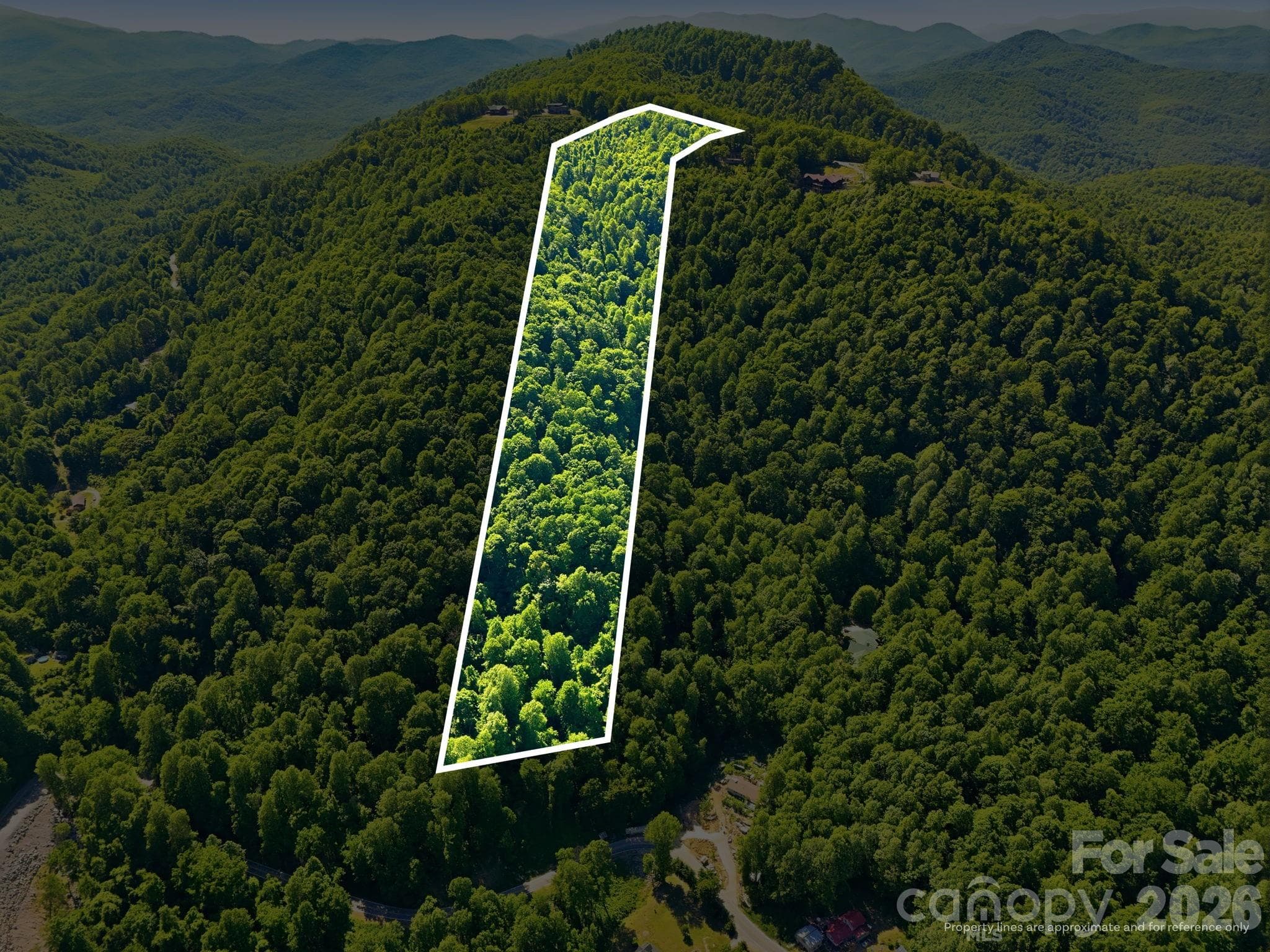 Estimated property outline - Black Mountain
