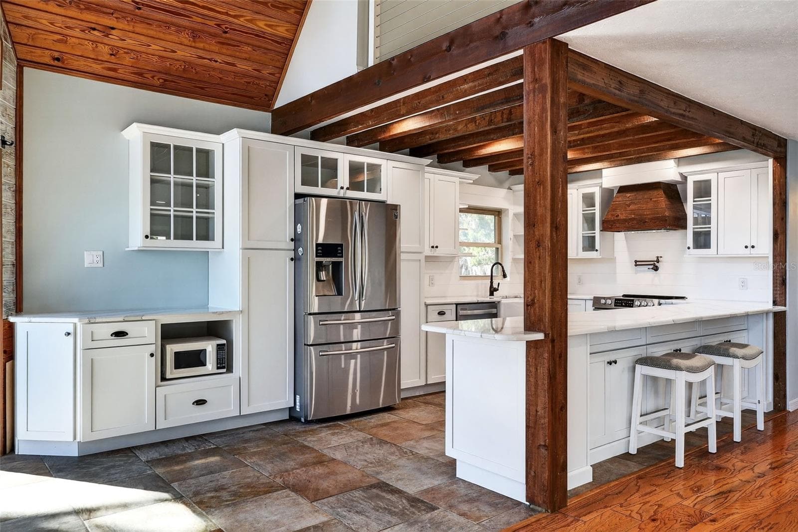 Kitchen with coffee bar and updated, pull out cabinets - 19801 GUNN HWY, ODESSA