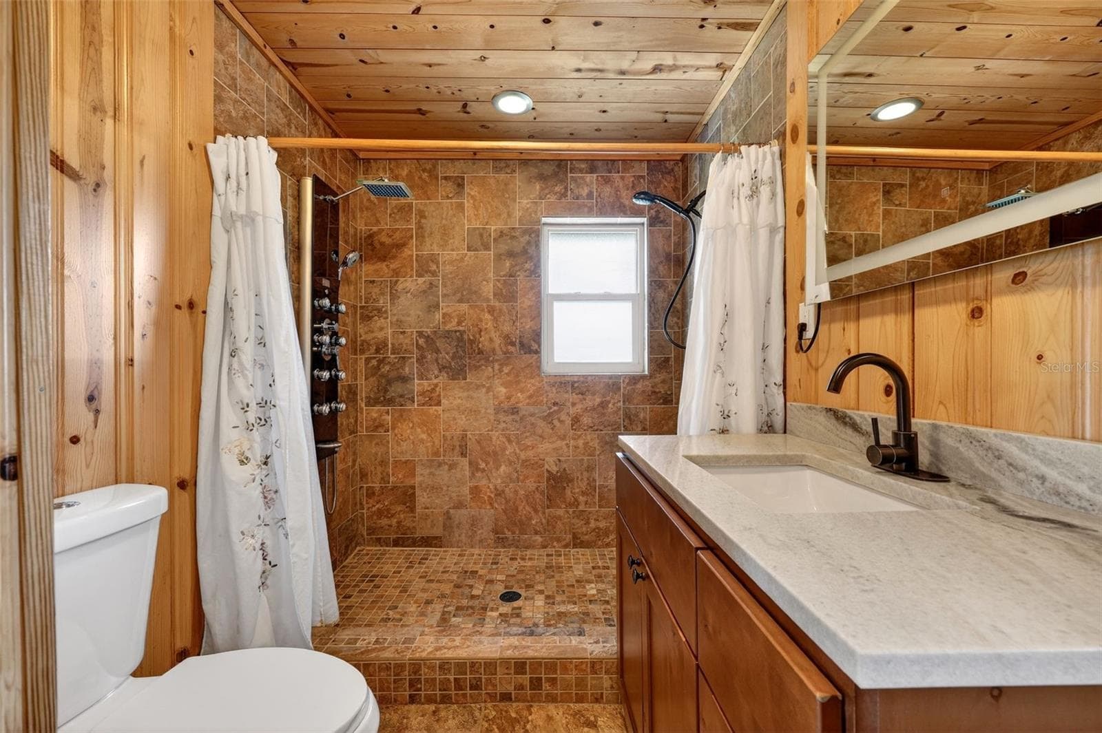 Primary bath with dual rain head shower heads - 19801 GUNN HWY, ODESSA