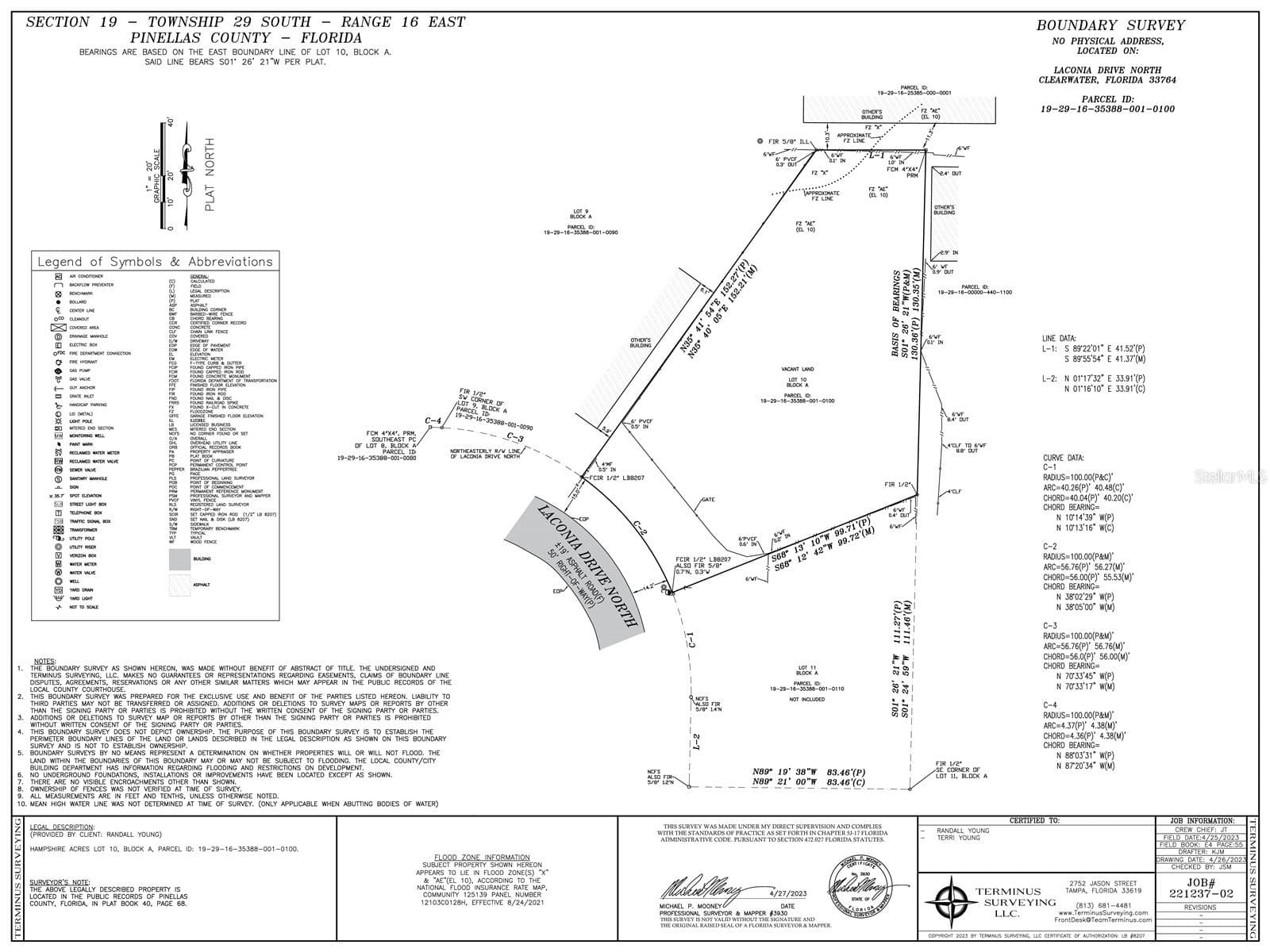 Land at 1455 LACONIA DR E, CLEARWATER, photo 3 of 3