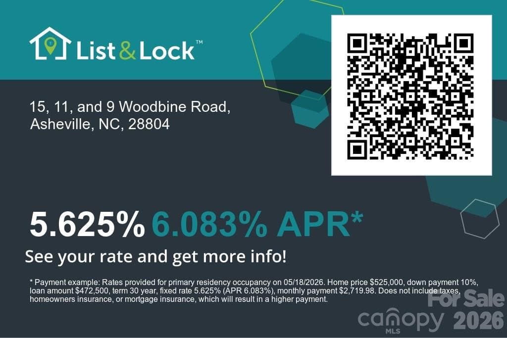Scan for more info on seller paid rate-buydown program! - Asheville