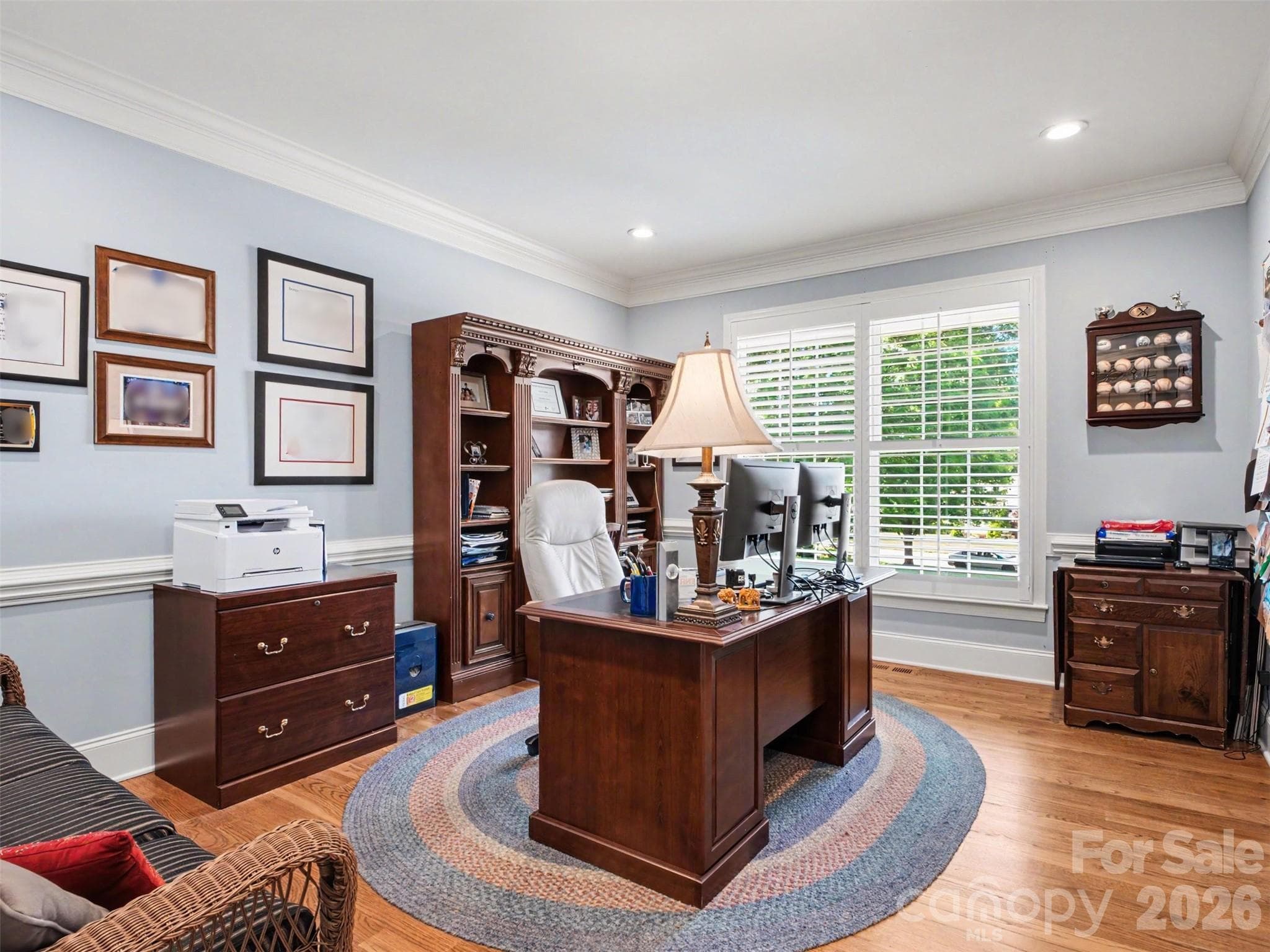 The office is located to the right of the foyer. - 1422 Stone Gate Drive, Shelby