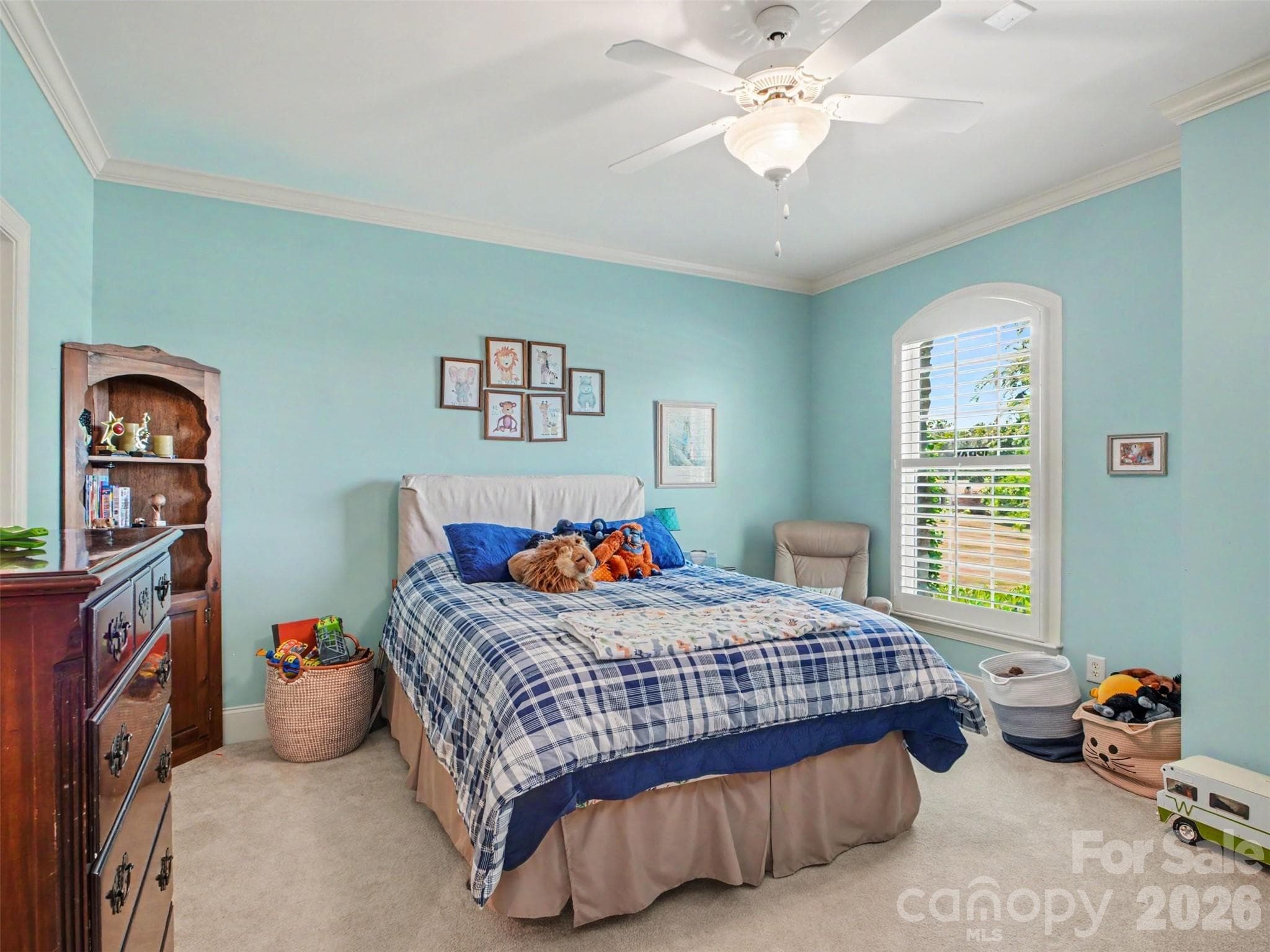 This is the perfectly-sized second bedroom near the primary. - 1422 Stone Gate Drive, Shelby