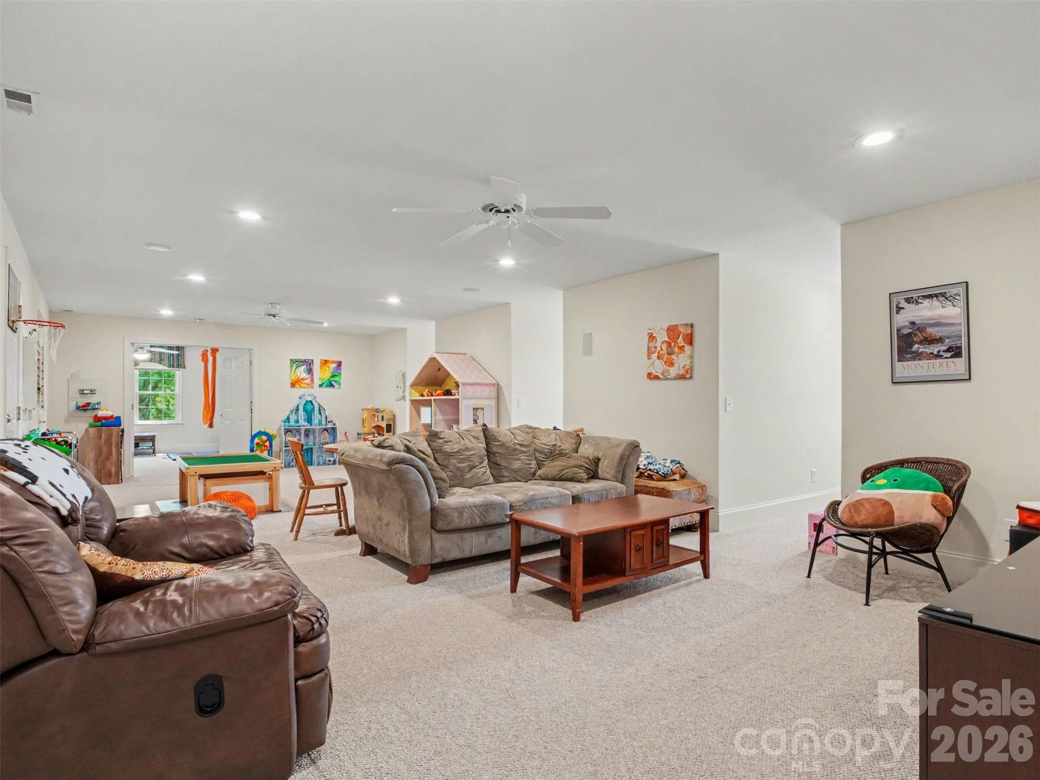There is an enormous recreation room upstairs! - 1422 Stone Gate Drive, Shelby