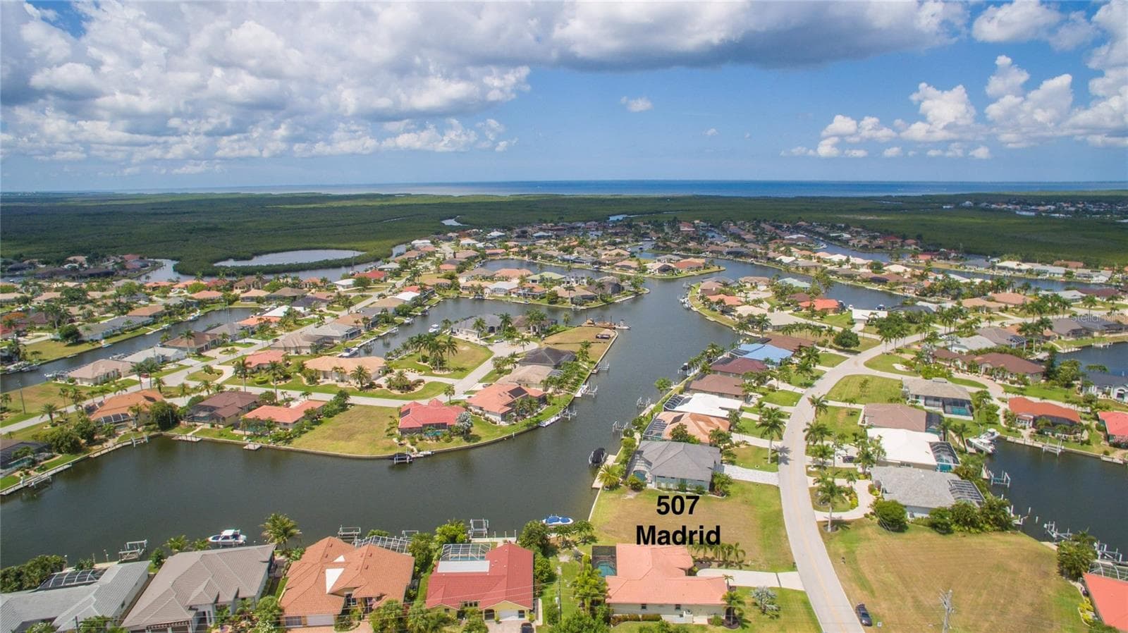 View to the West. - 507 MADRID BLVD, PUNTA GORDA