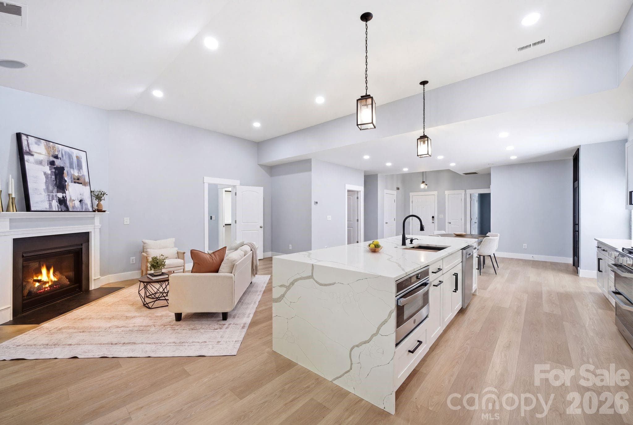 Kitchen and Living Room - Mint Hill