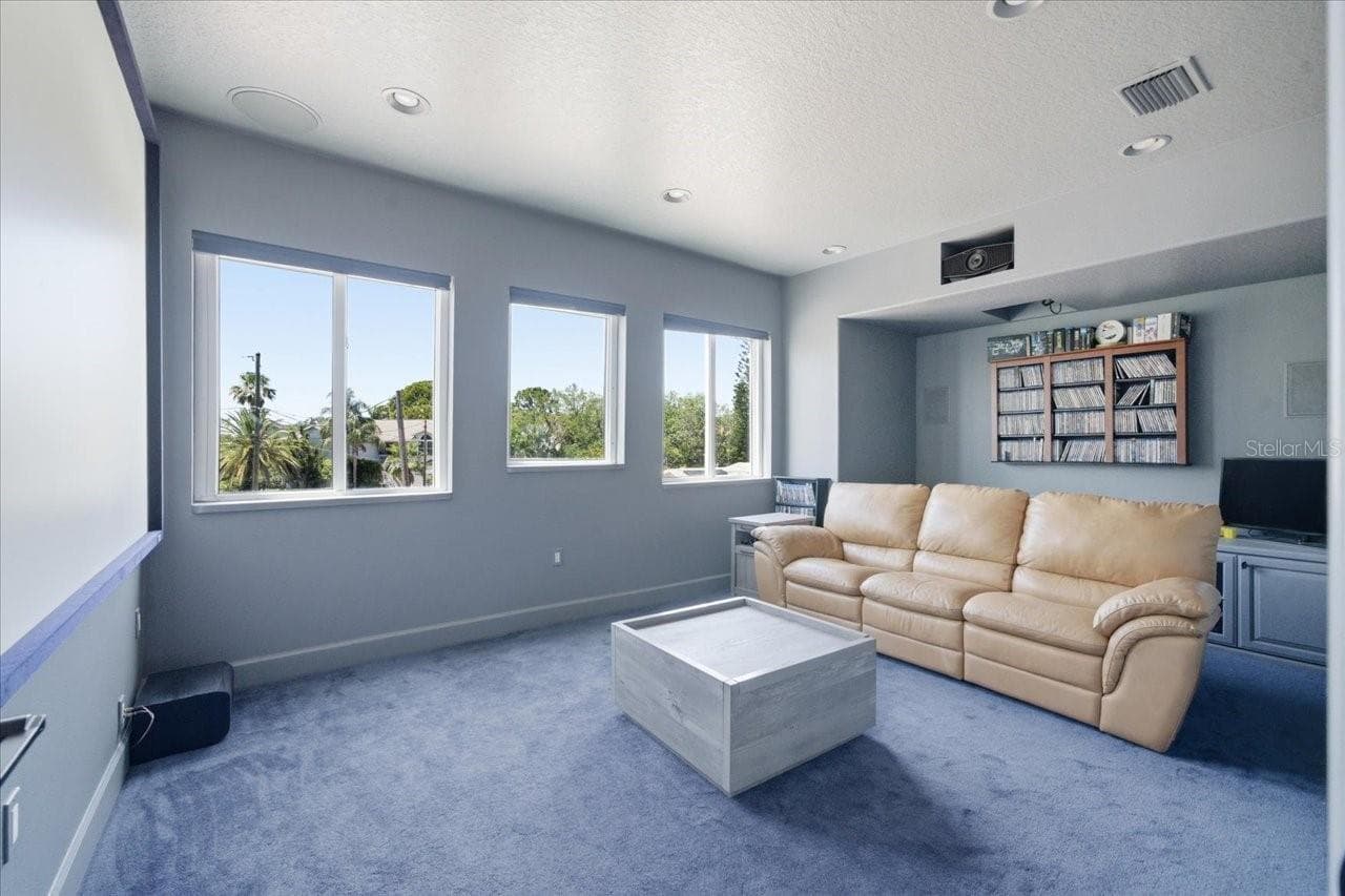 2nd level Media room with screen - 1130 S FLORIDA AVE, TARPON SPRINGS
