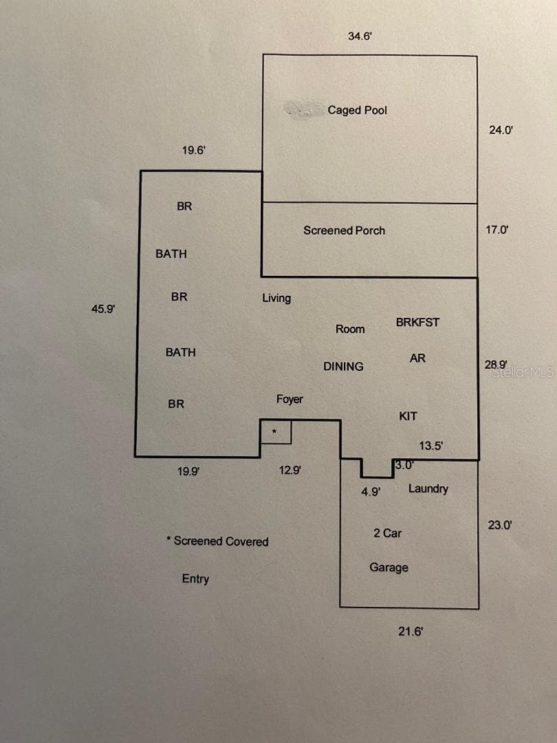 Floor Plan - 3799 COUNTRYSIDE RD, SARASOTA