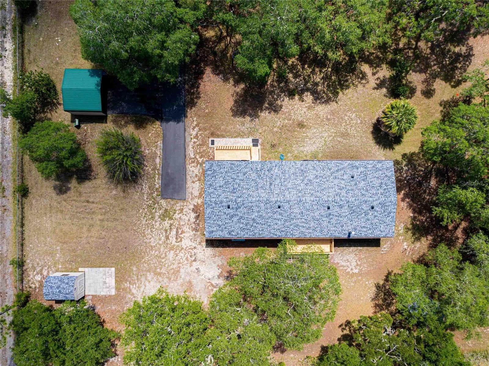 Aerial view of property. - 14221 HURRICANE DR, WEEKI WACHEE