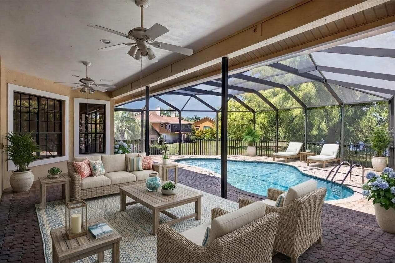 Virtually Staged - 7214 HENDRY CREEK DR, FORT MYERS
