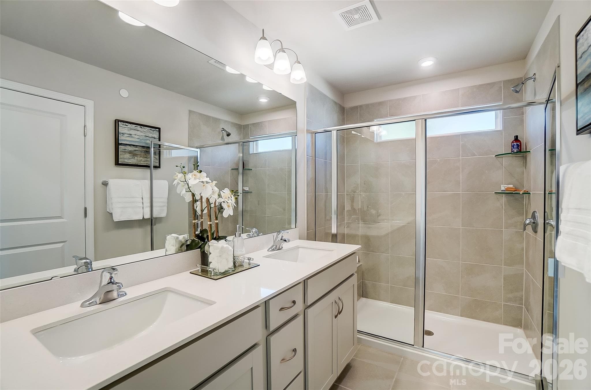 Primary Bathroom with Double Sinks-Photo Similar to Subject Property - Kannapolis